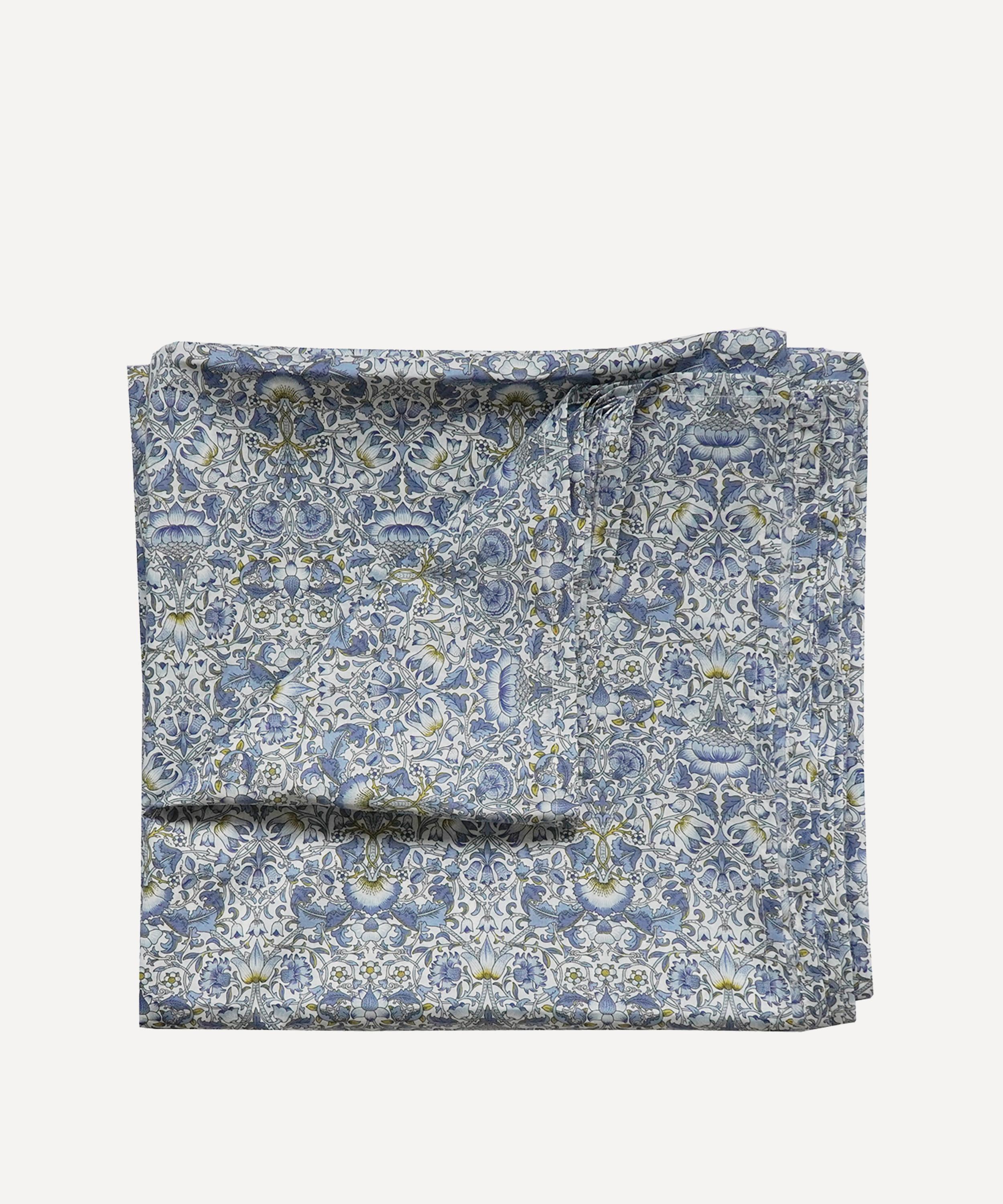 Coco & Wolf - Lodden China Blue Double Flat Sheet image number 0