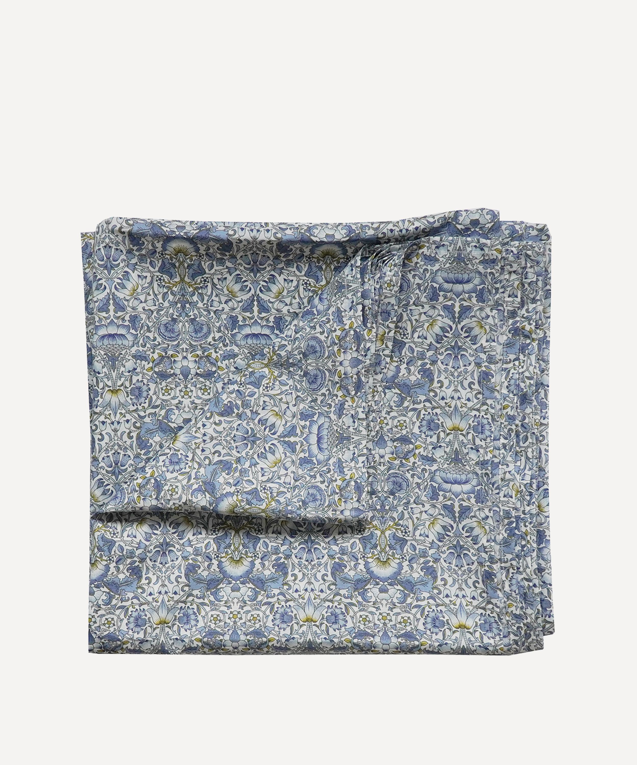 Coco & Wolf - Lodden China Blue Super King Flat Sheet image number 0