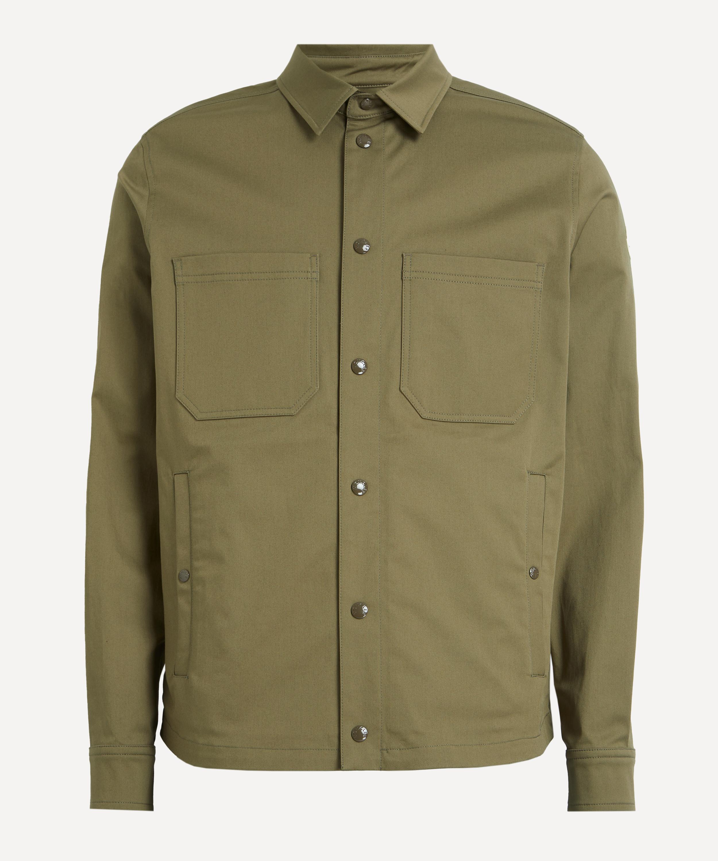 Moncler - Olive Cotton Gabardine Shirt Jacket image number 0