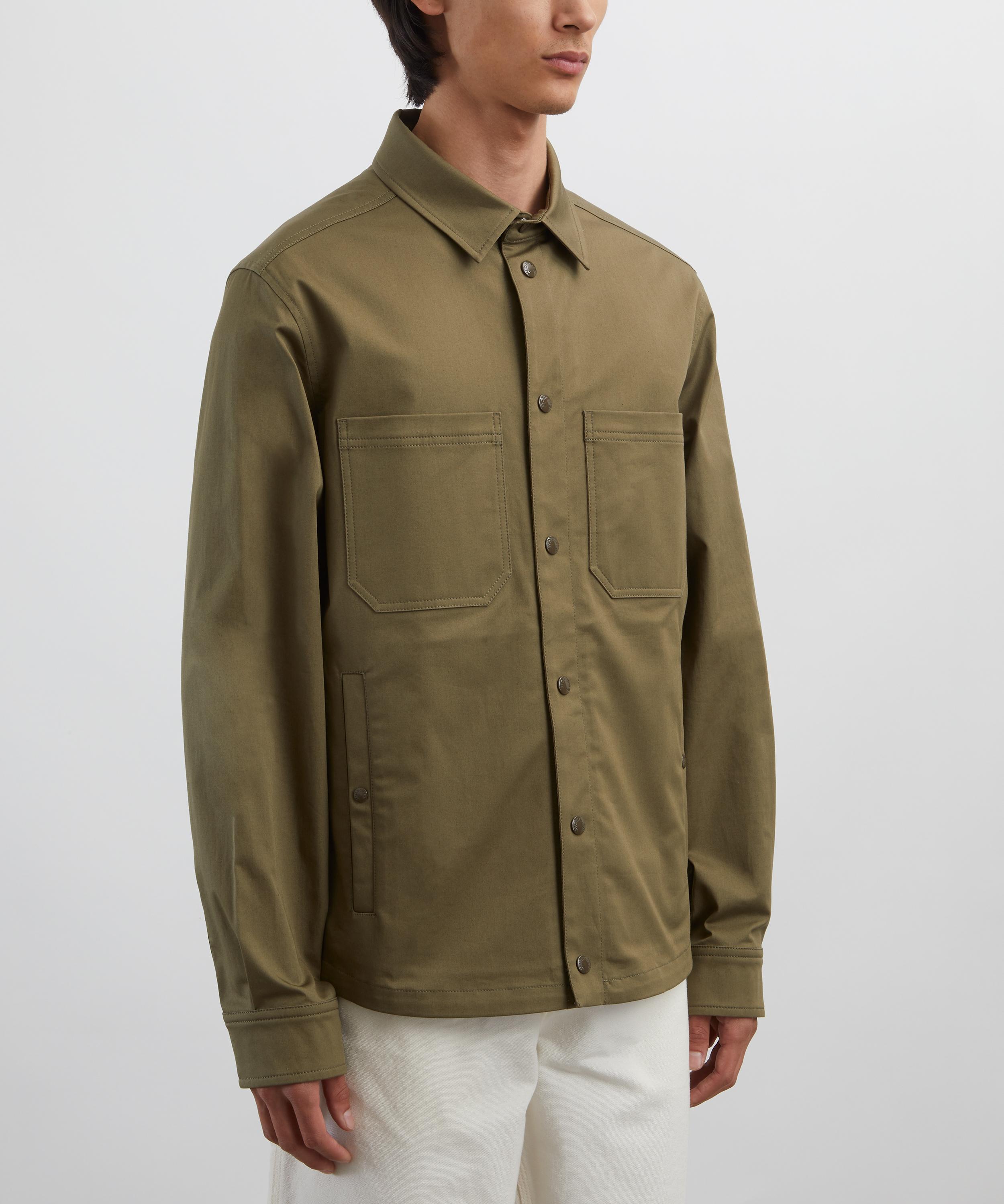 Moncler - Olive Cotton Gabardine Shirt Jacket image number 2