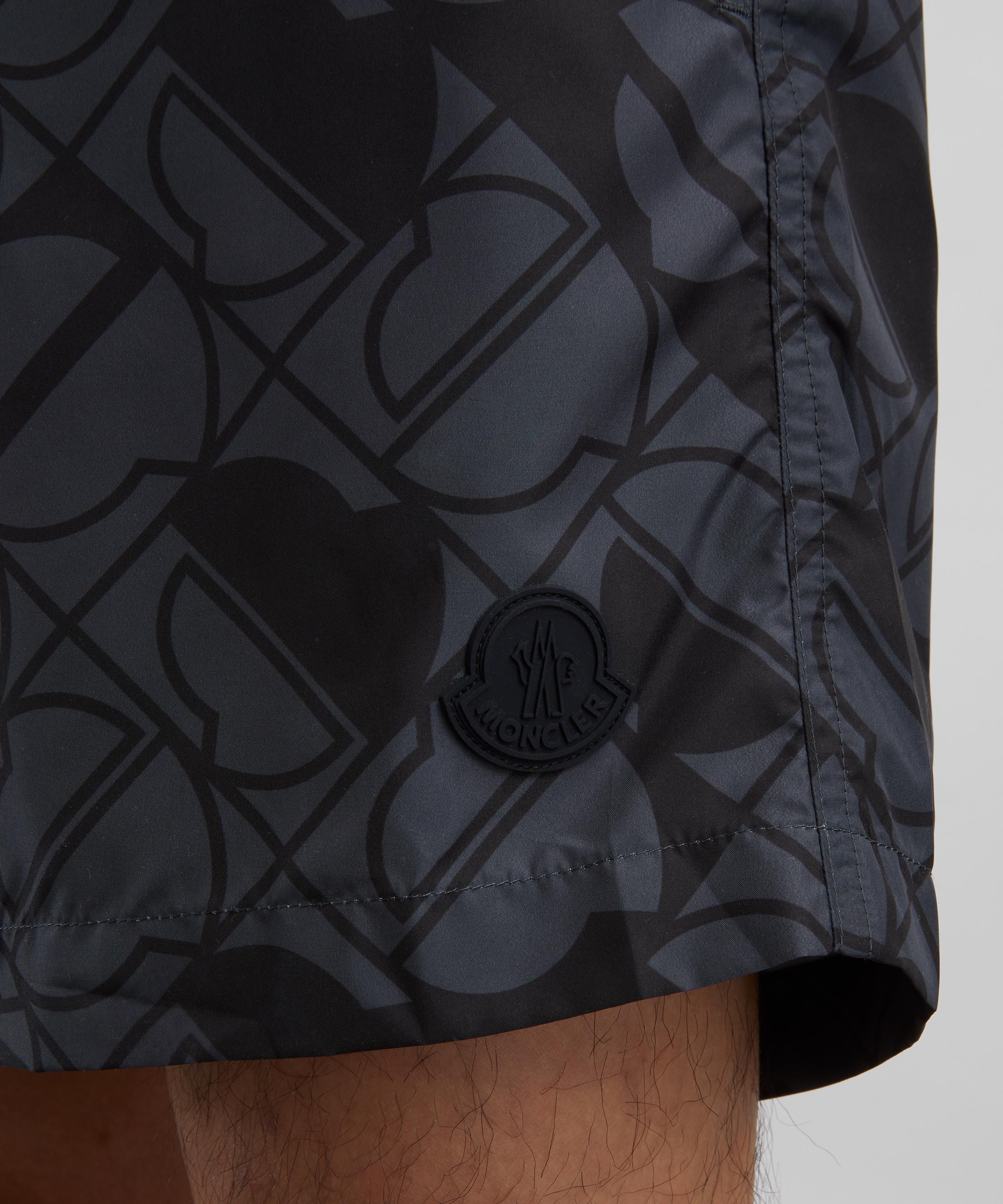 Moncler - Monogram Print Swim Shorts image number 4