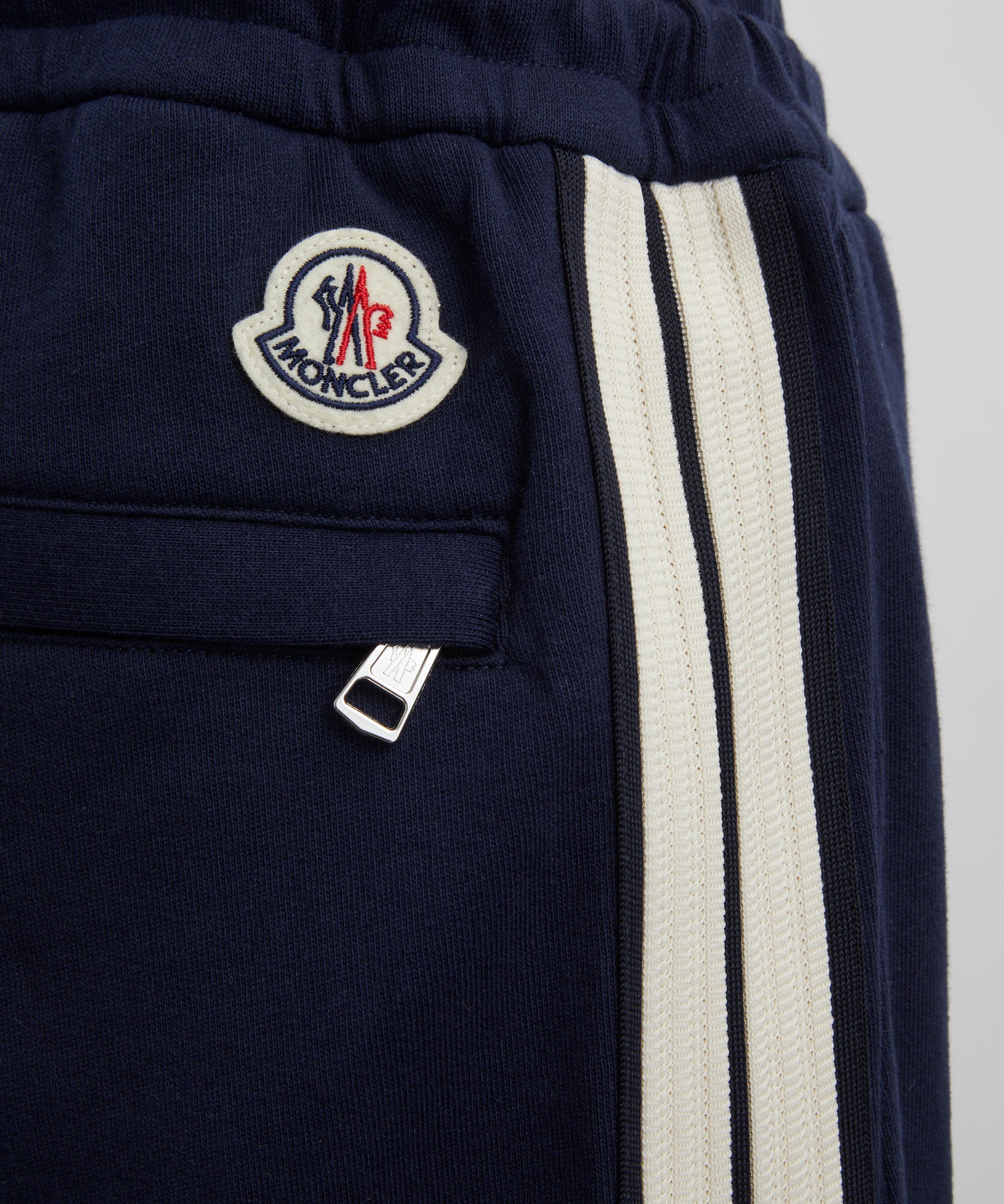 Moncler - Navy Cotton Jogging Trousers image number 4