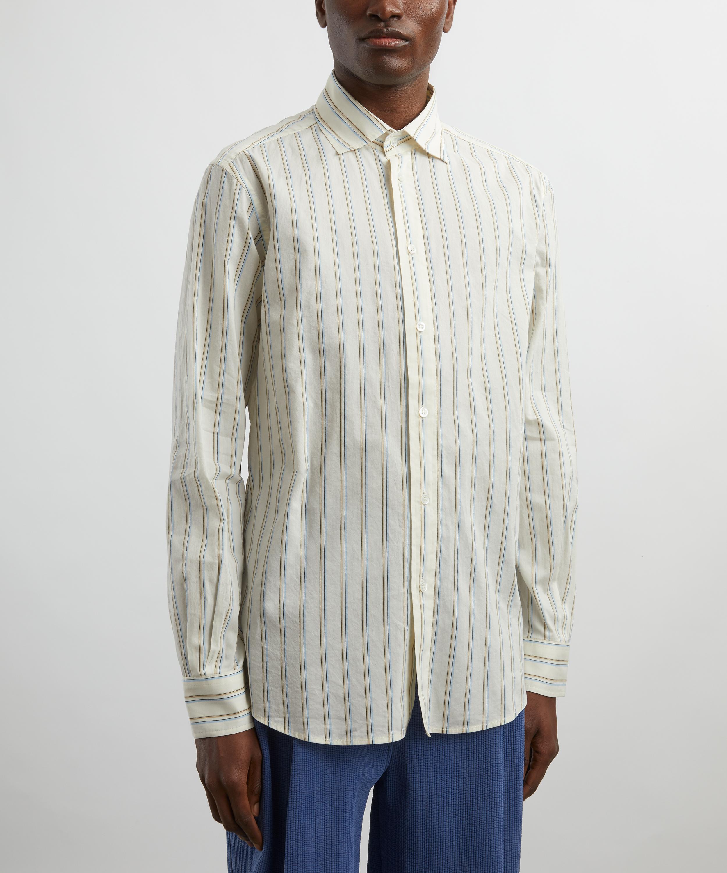 Barena - Surian Striped Cotton-Silk Shirt image number 2