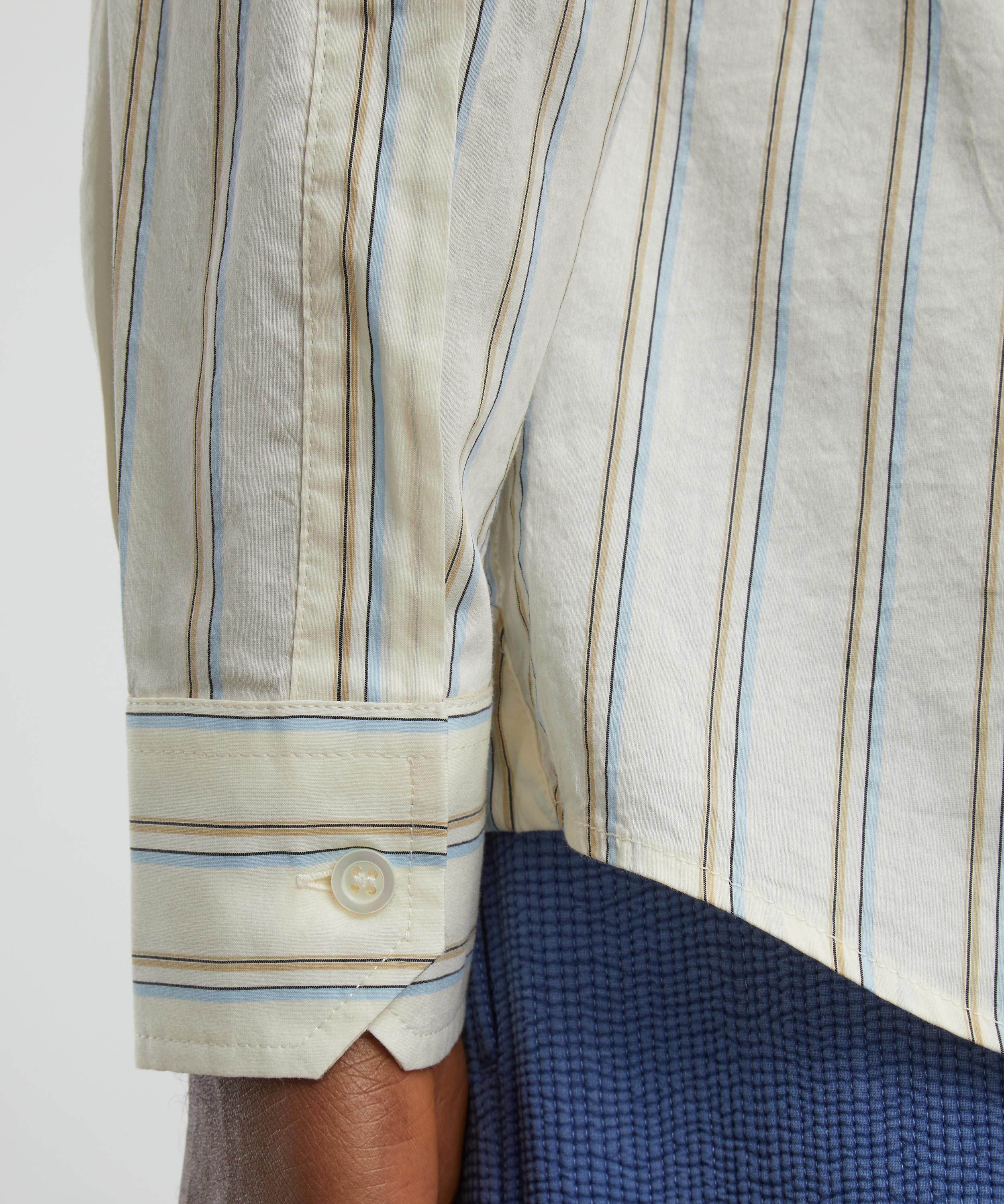 Barena - Surian Striped Cotton-Silk Shirt image number 4