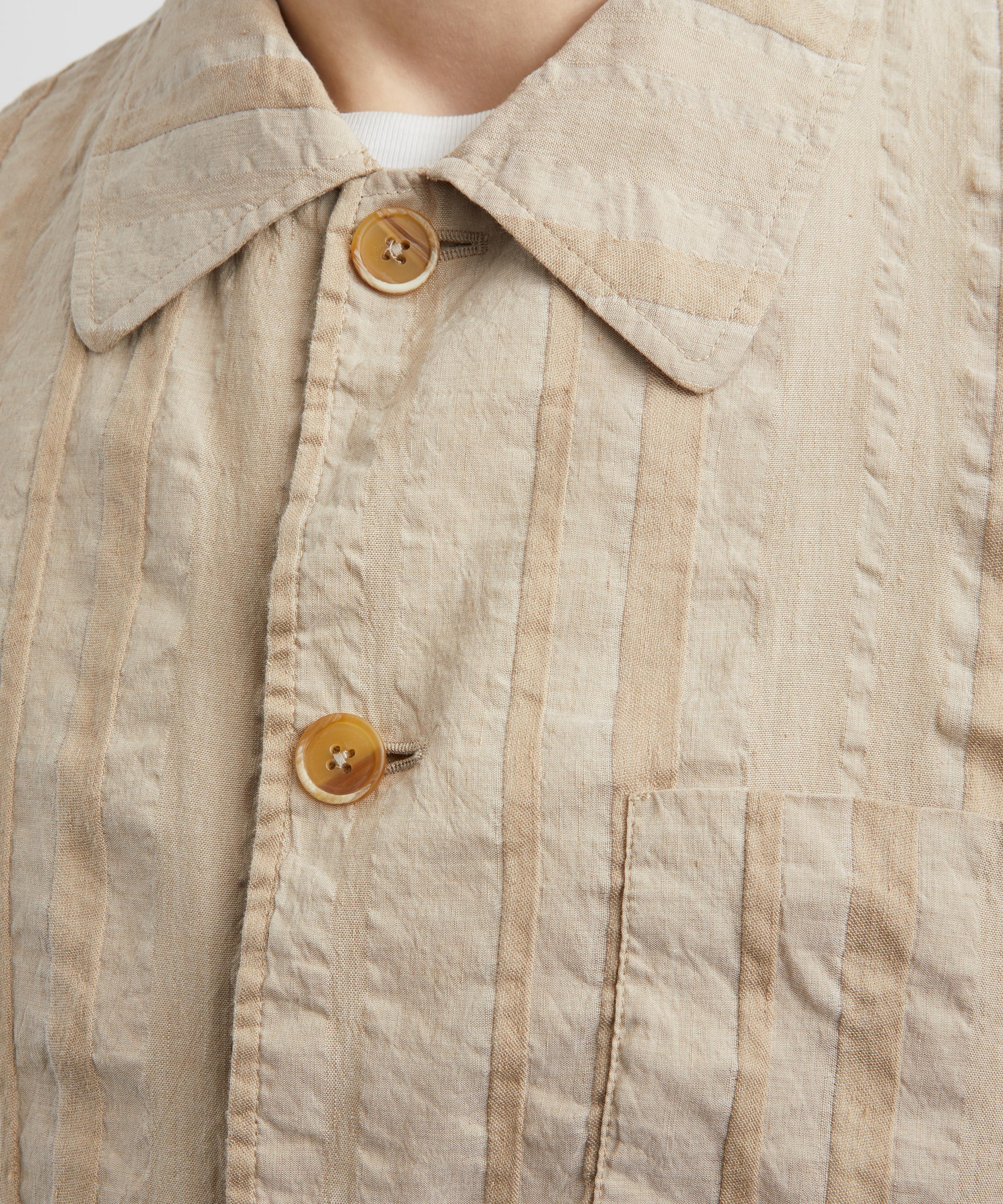 Barena - Striped Linen-Cotton Overshirt image number 4