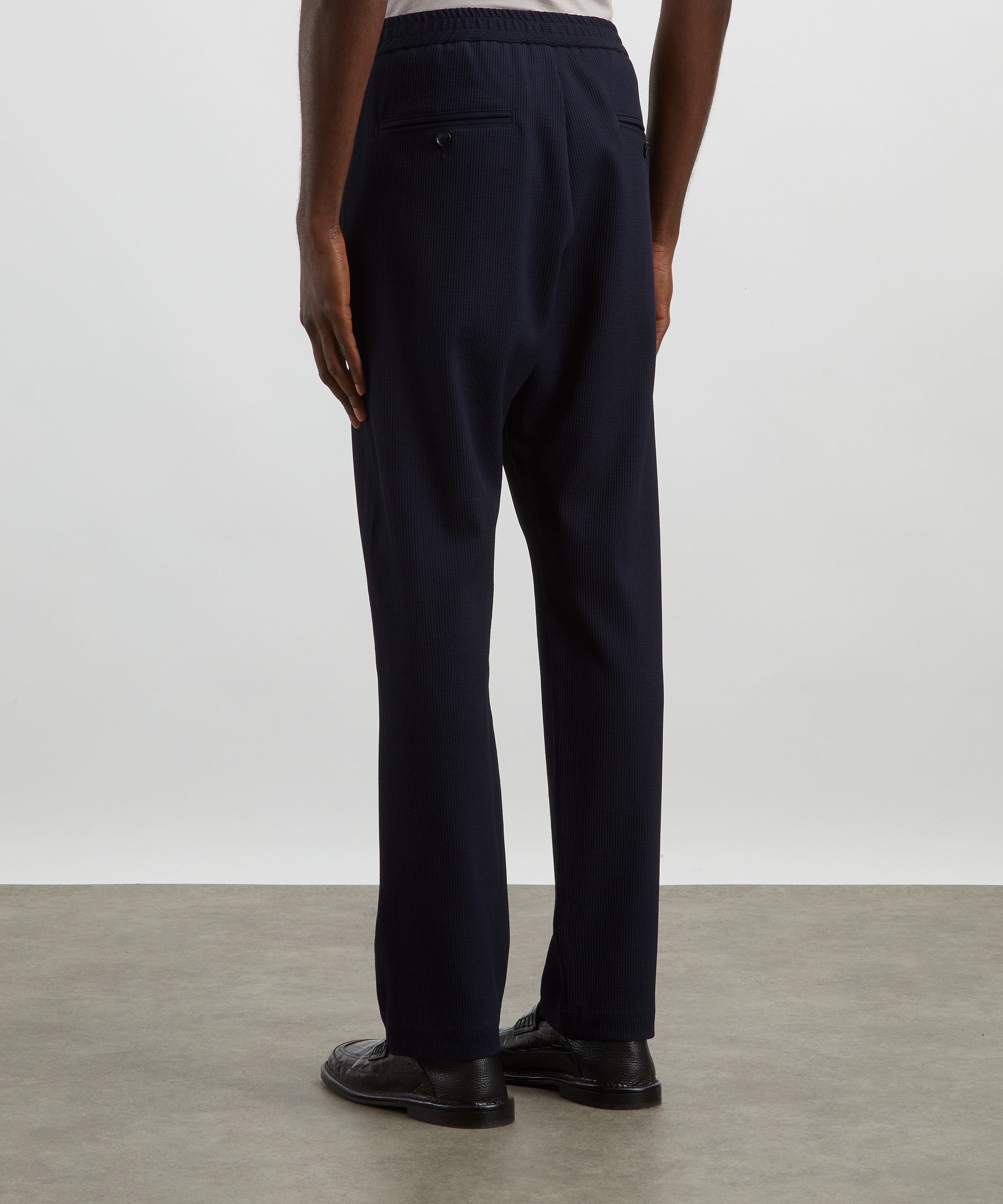 Barena - Riobarbo Ribbed Virgin Wool-Blend Straight Leg Trousers image number 3