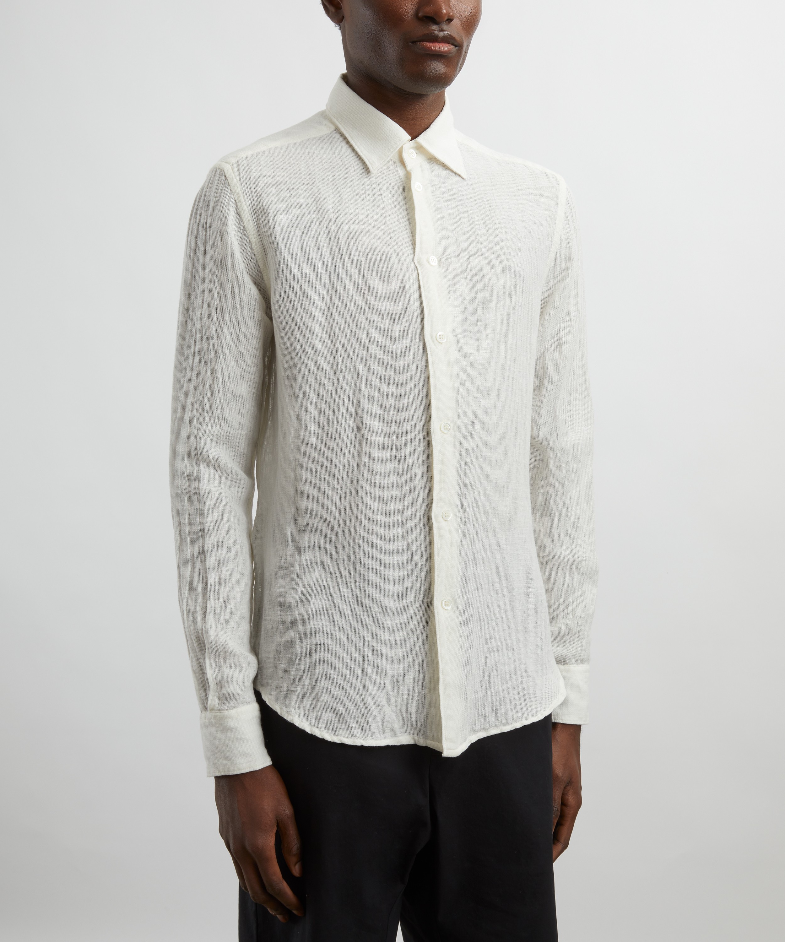 Barena - Maridola Net Cotton-Linen Shirt image number 2