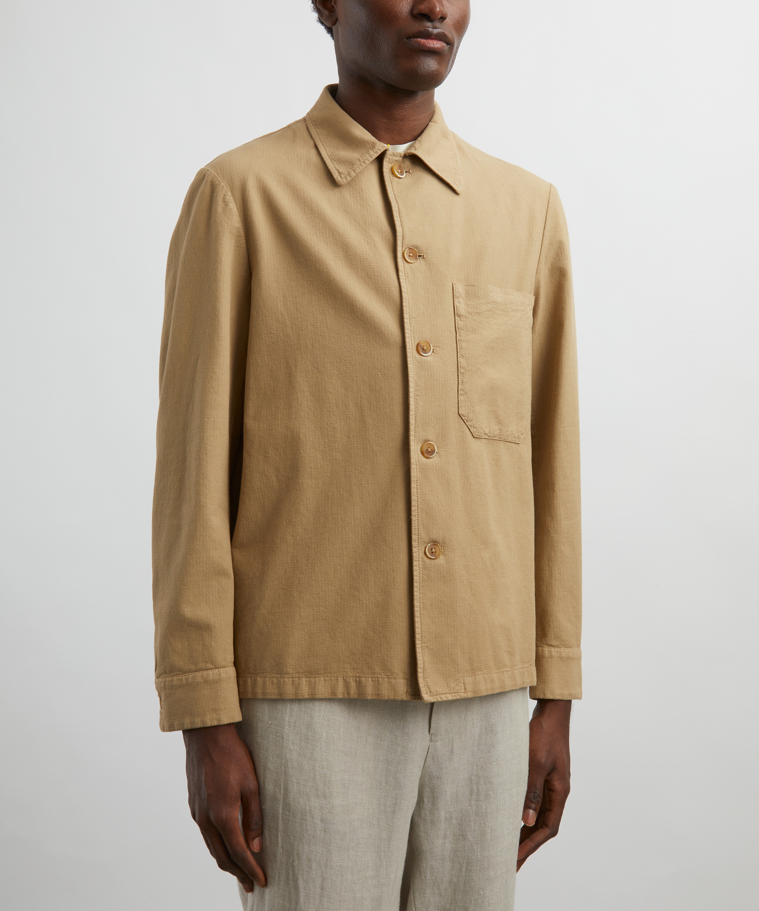 Barena - Cedrone Arela Cotton Twill Overshirt image number 2