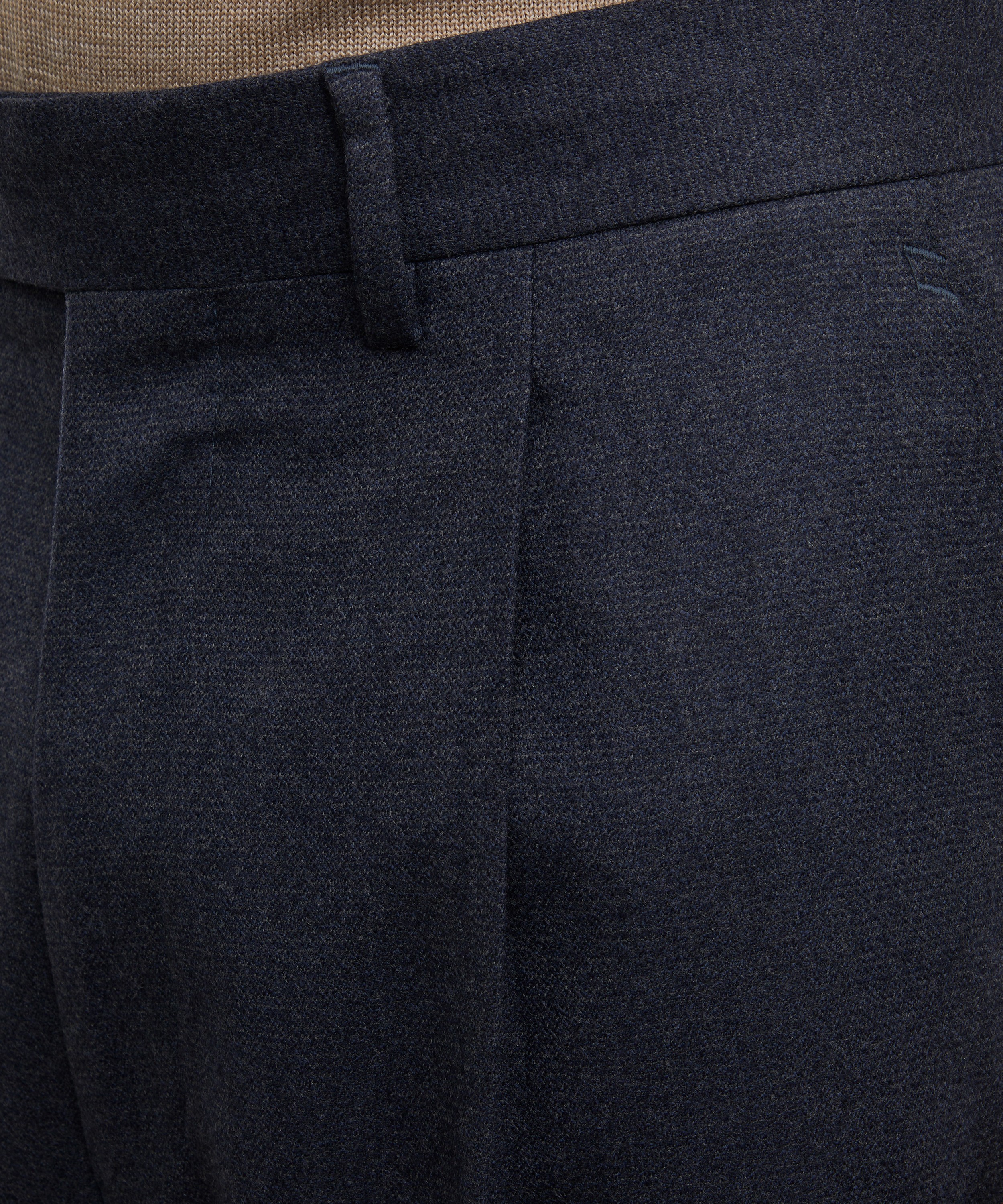 Stoffa - Single Pleat Wool Trousers image number 4