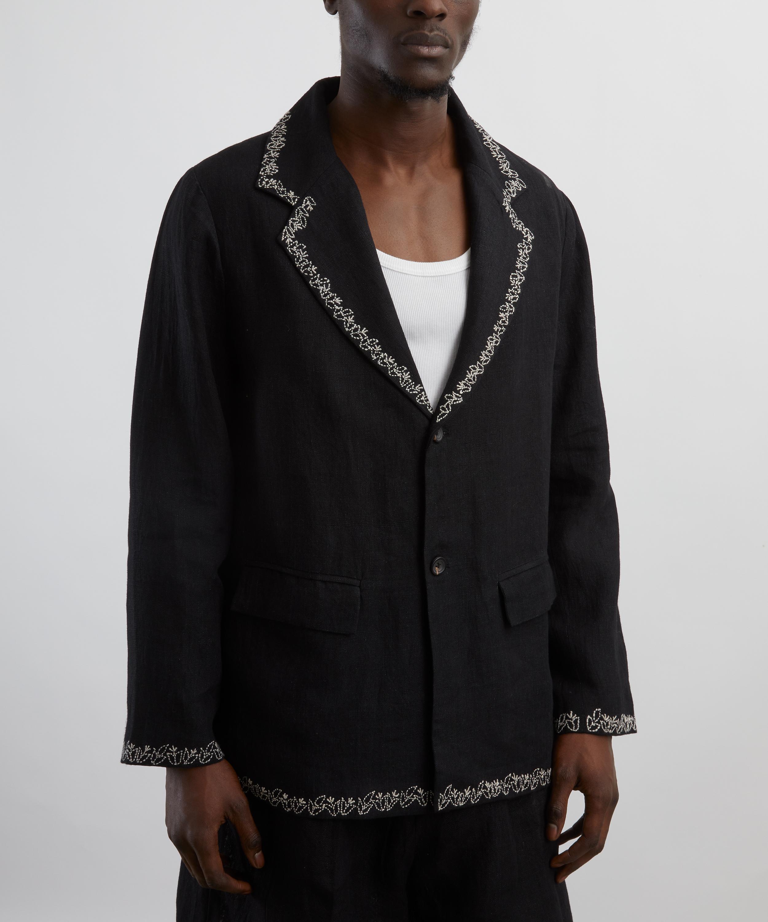 Kartik Research - Handwoven Linen Blazer image number 2