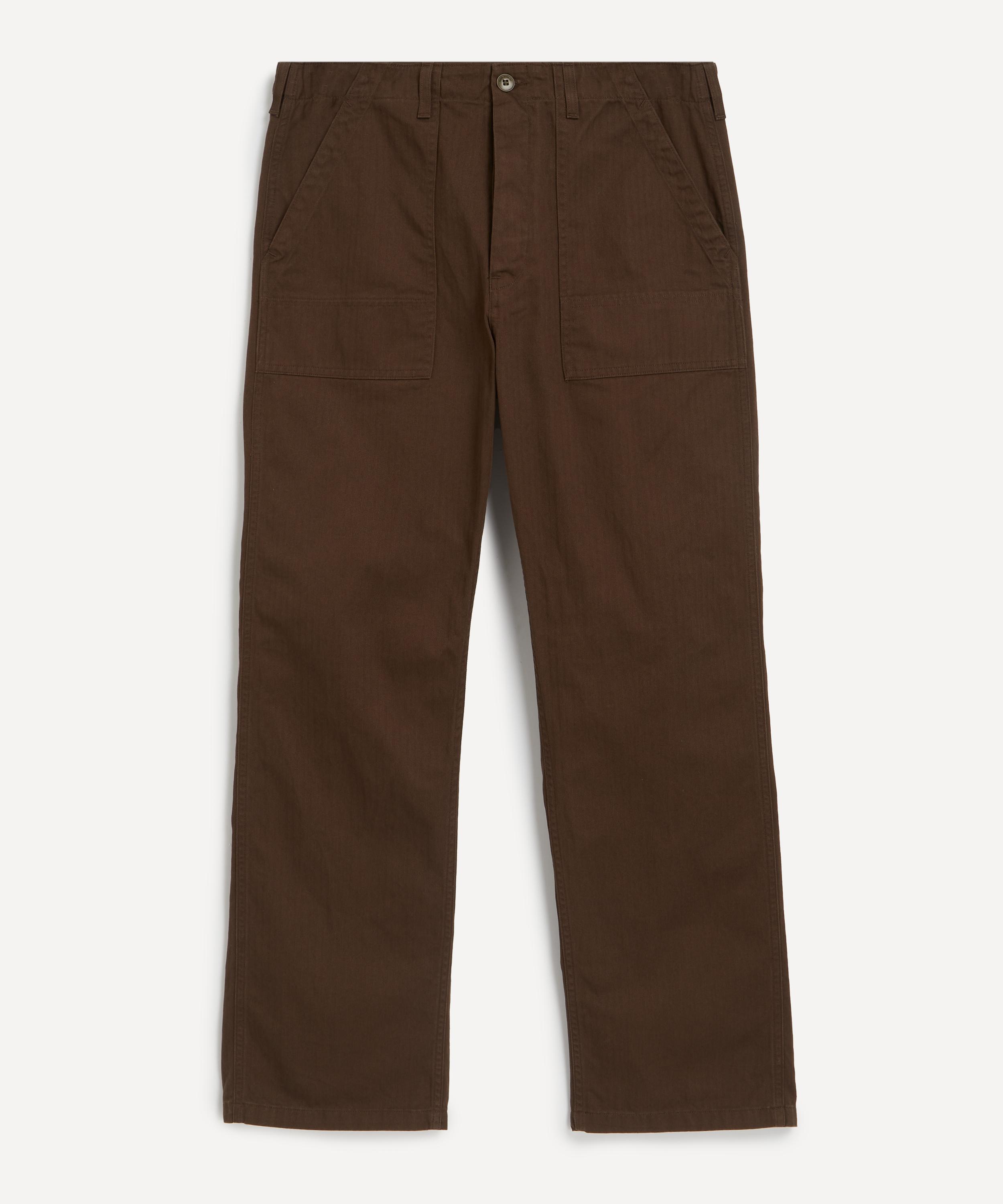 Nudie Jeans - Tuff Tony Wide Leg Walnut Trousers image number 0