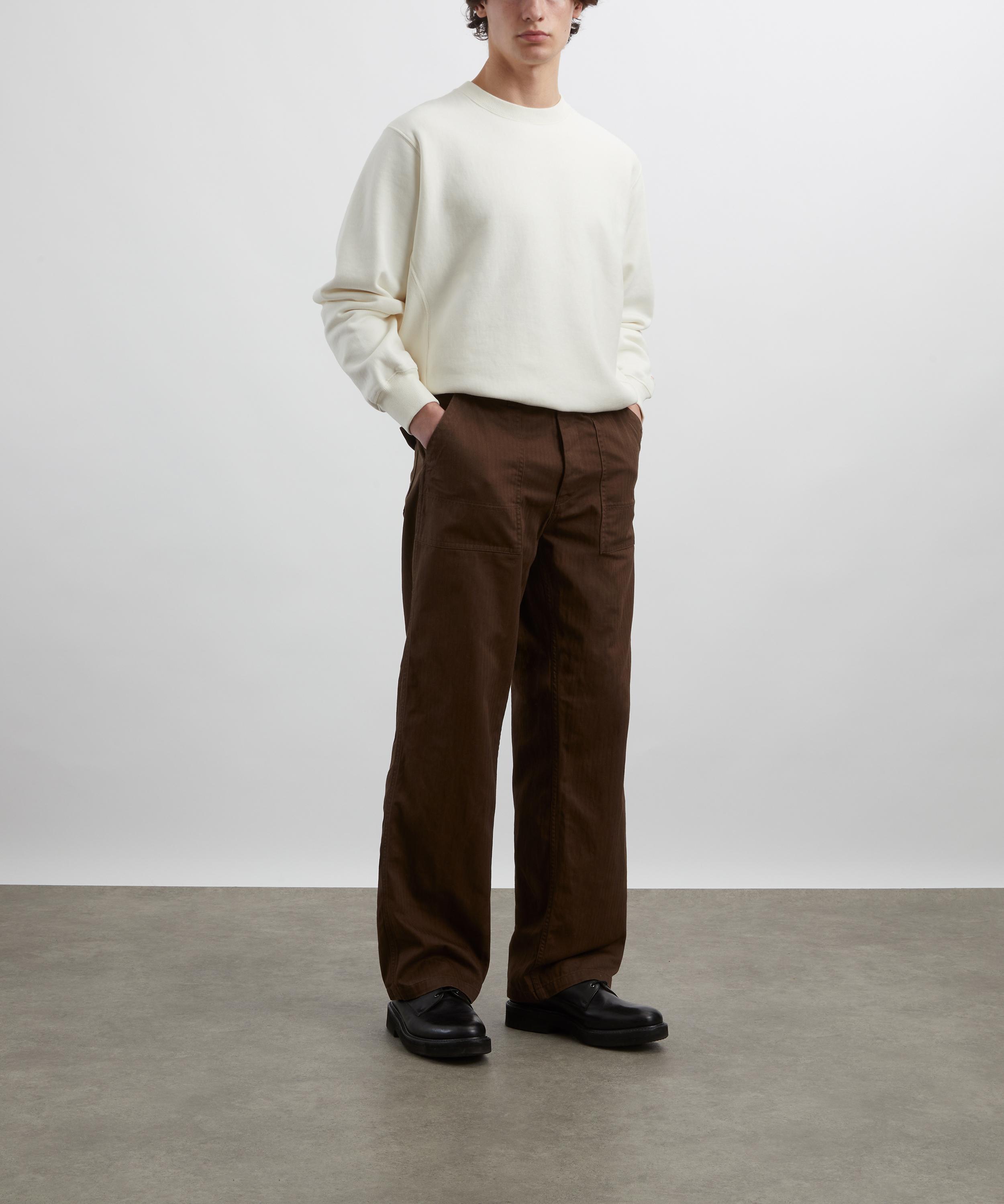 Nudie Jeans - Tuff Tony Wide Leg Walnut Trousers image number 1