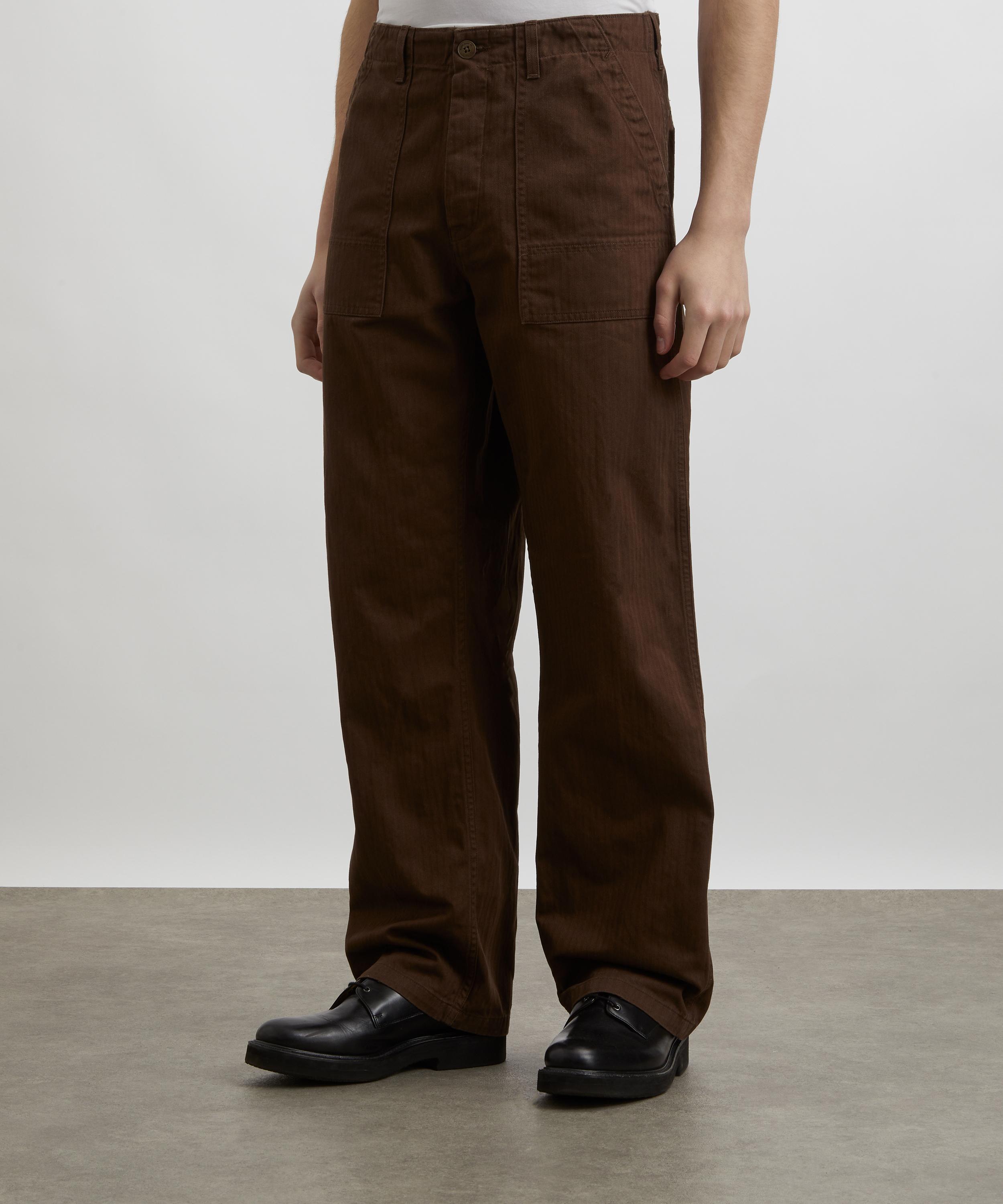 Nudie Jeans - Tuff Tony Wide Leg Walnut Trousers image number 2