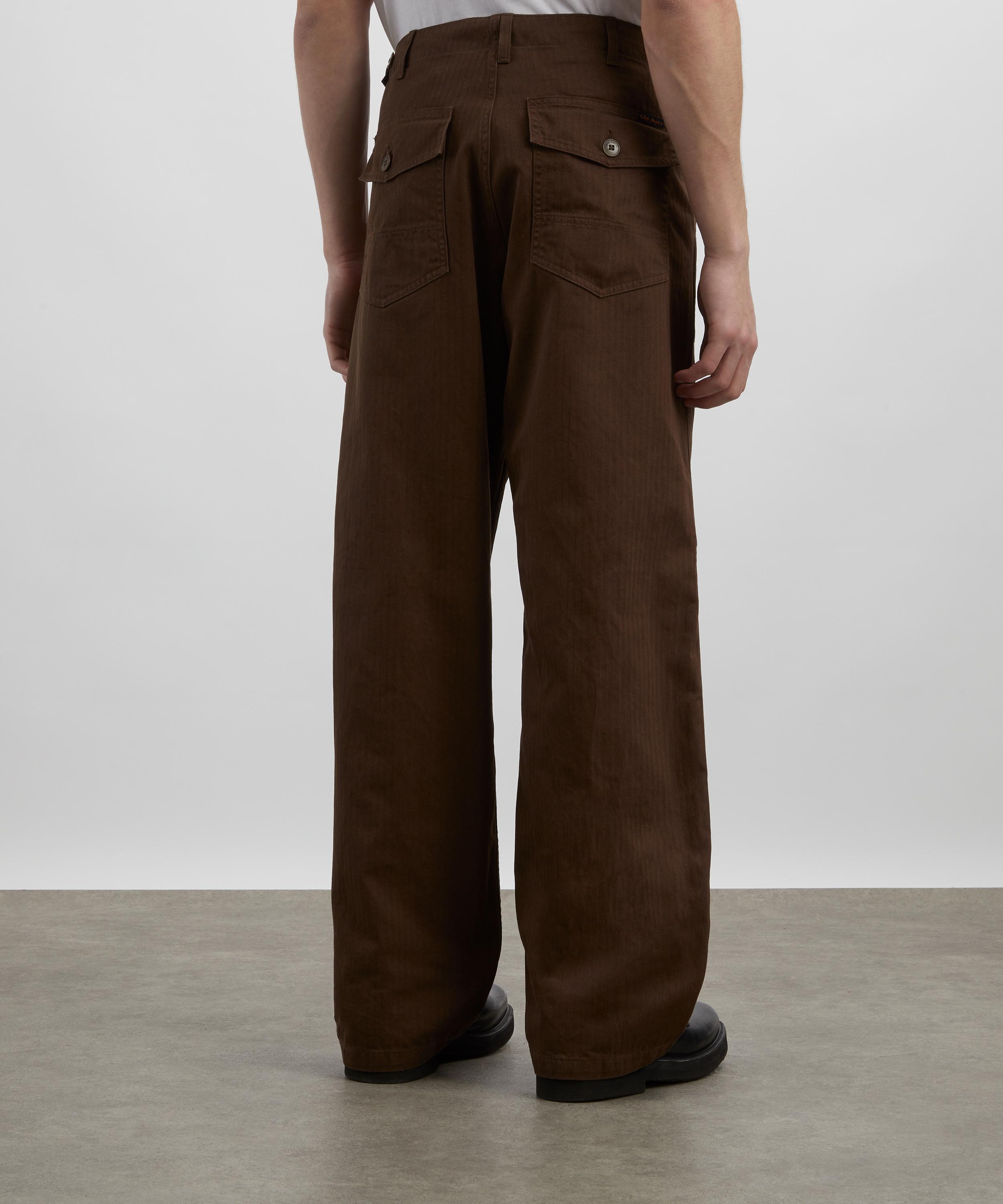 Nudie Jeans - Tuff Tony Wide Leg Walnut Trousers image number 3