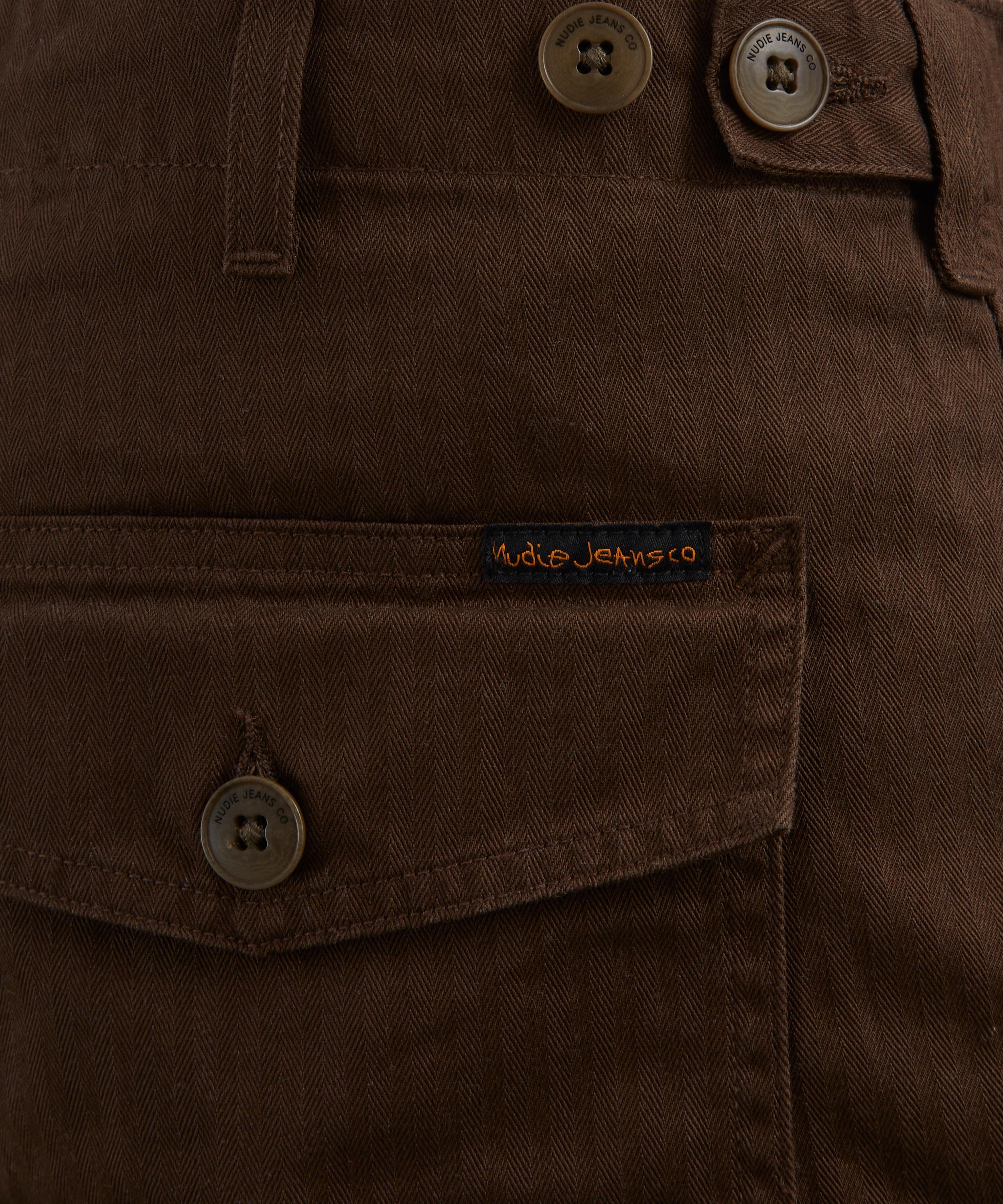 Nudie Jeans - Tuff Tony Wide Leg Walnut Trousers image number 4