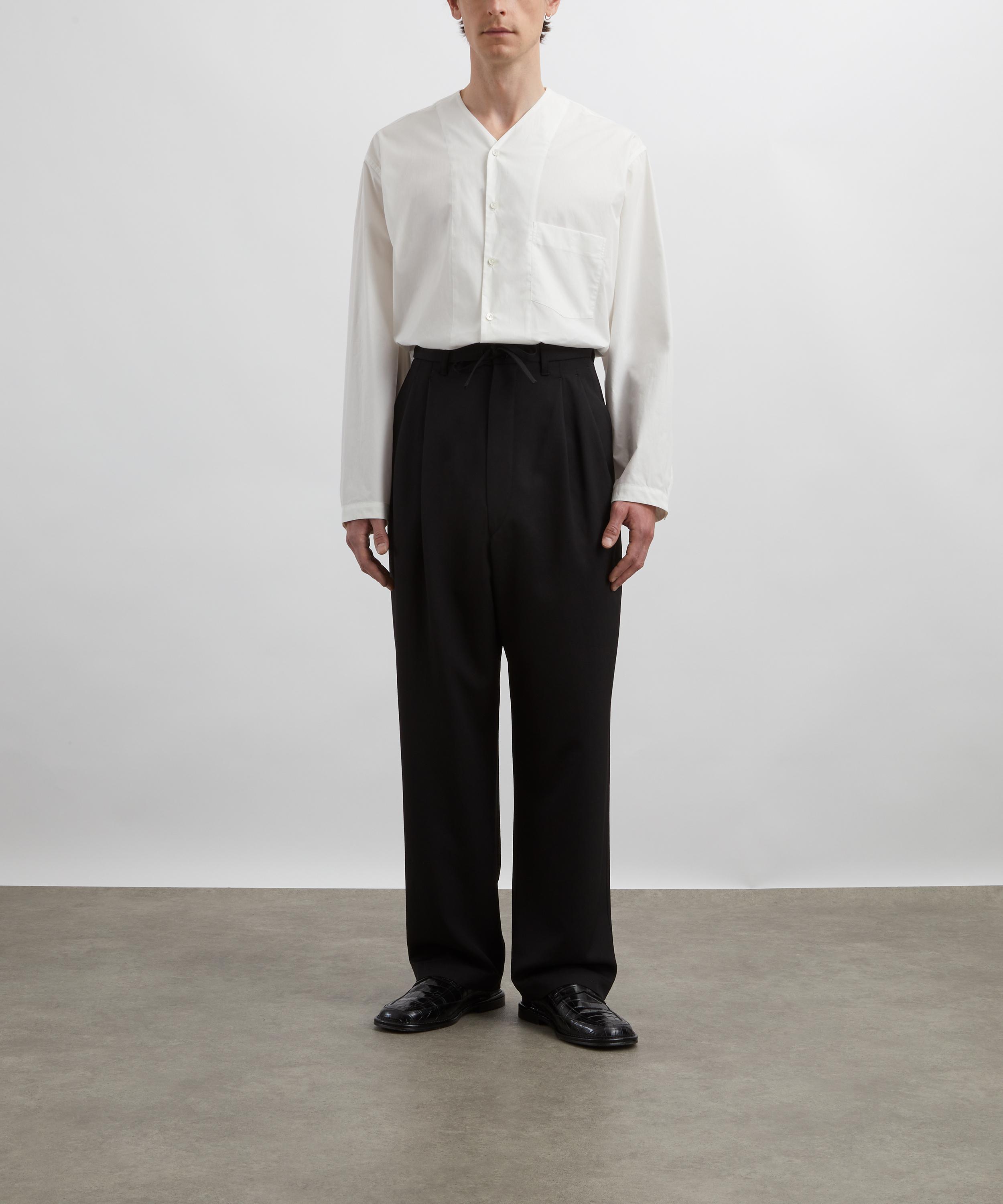 Lemaire - V-Neck Cotton Poplin Shirt image number 1