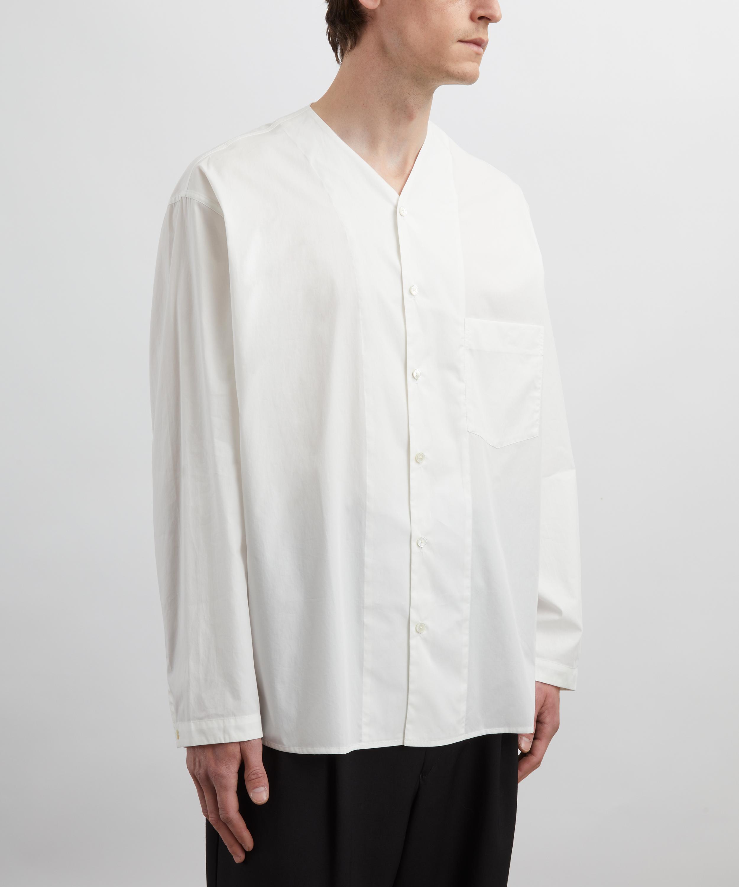 Lemaire - V-Neck Cotton Poplin Shirt image number 2