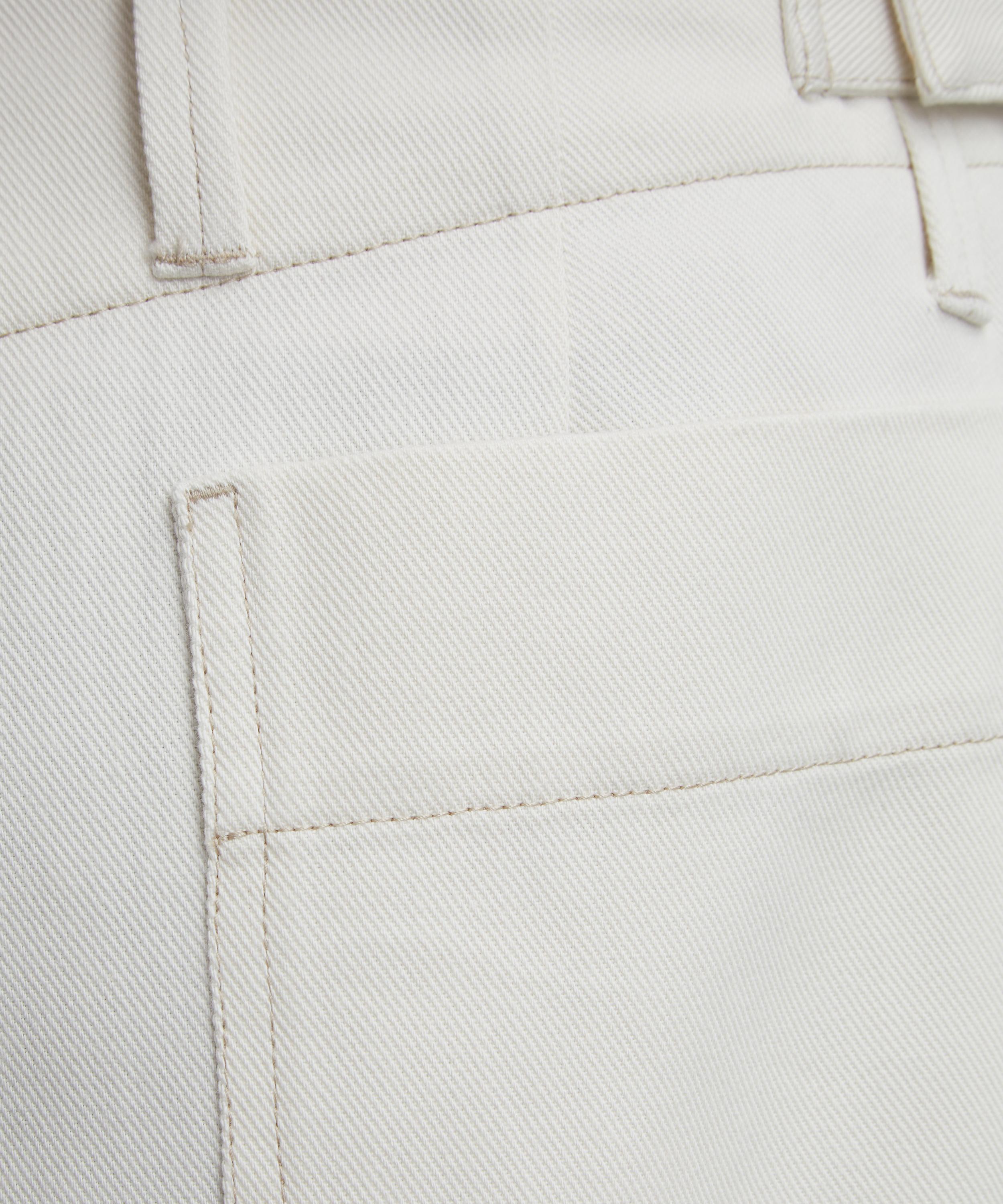 Lemaire - Creamy White Pleated Carrot Trousers image number 4