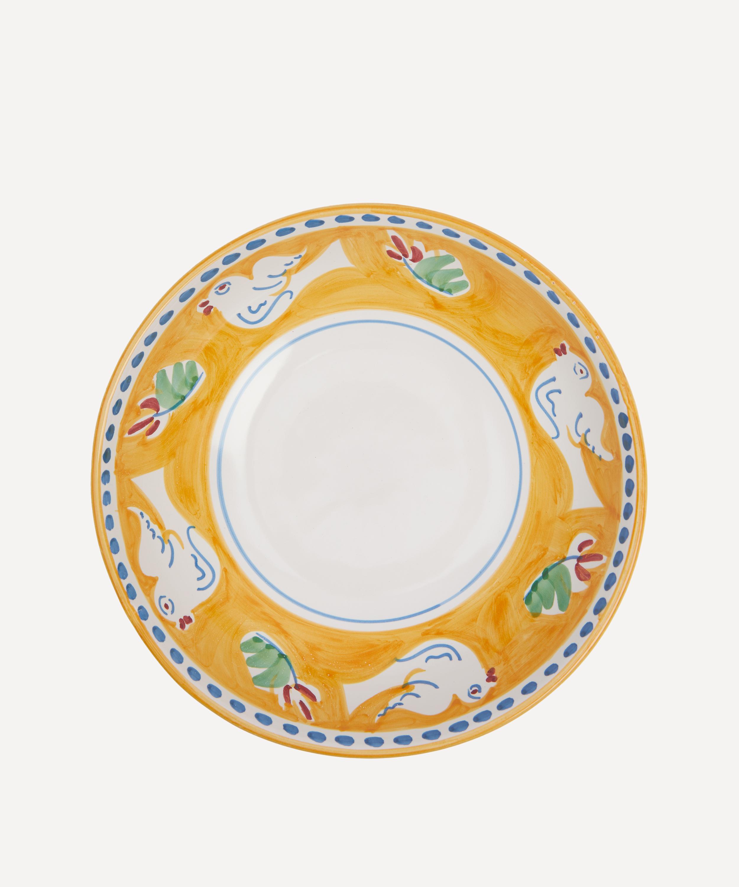 Ceramica Artistica Solimene - Dove Salad Bowl image number 1