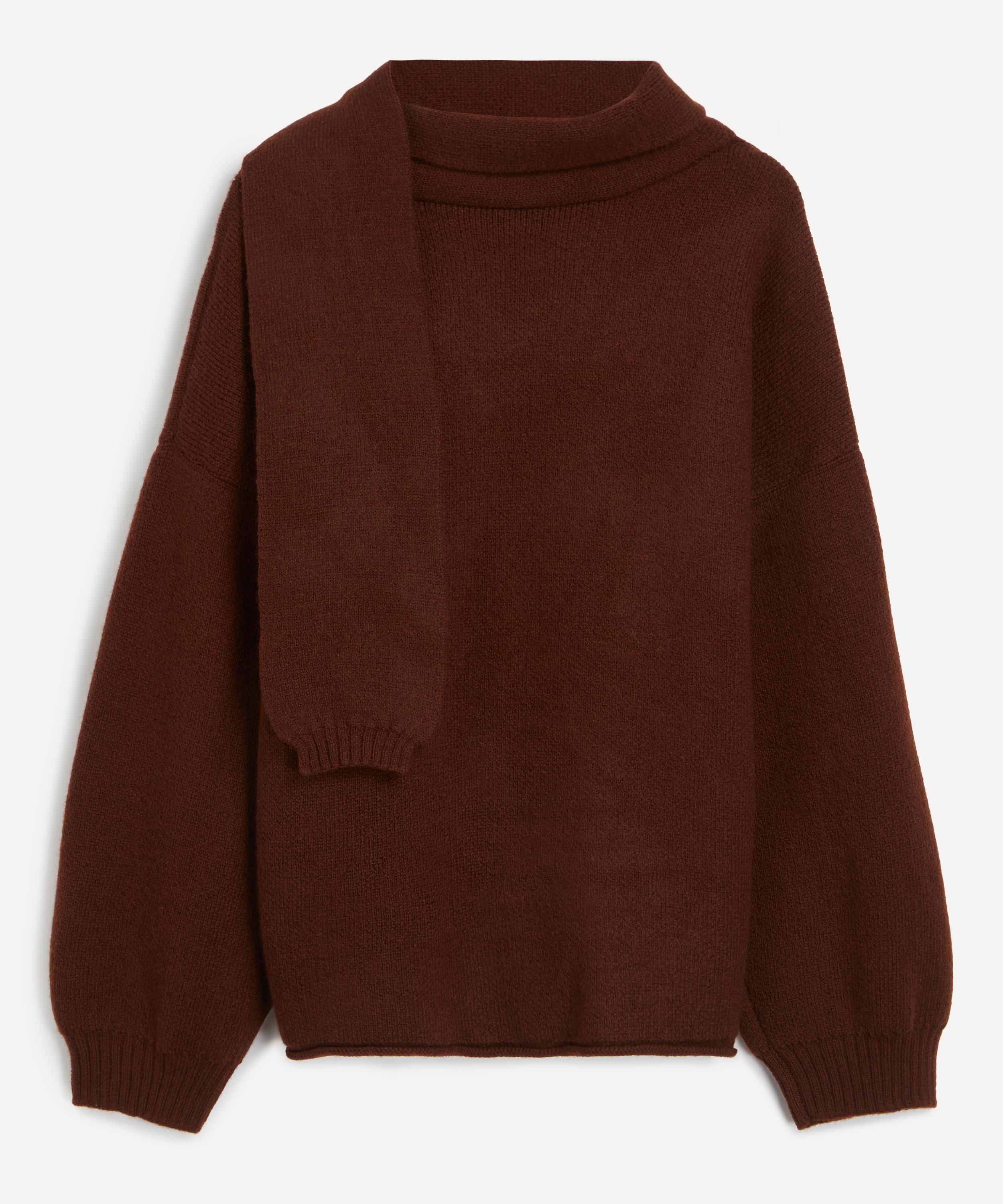 CAWLEY - British Merino Wool Wrap Neck Pullover  image number 0