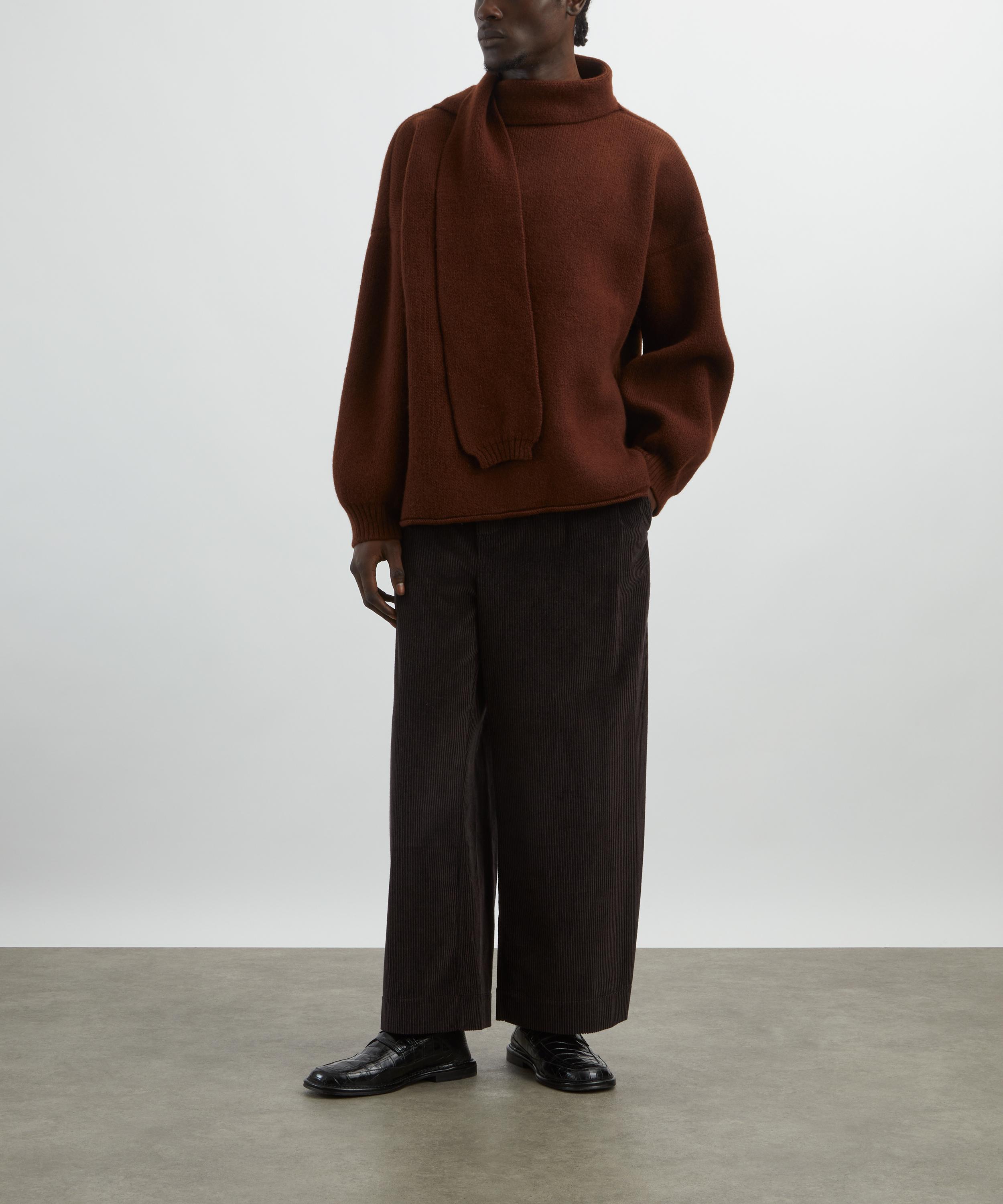 CAWLEY - British Merino Wool Wrap Neck Pullover  image number 1