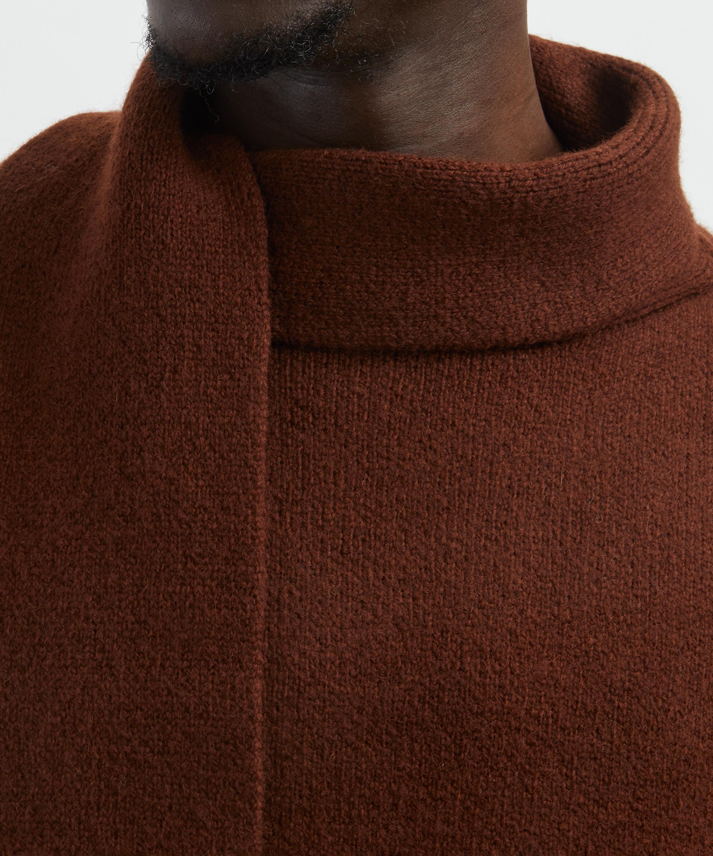 CAWLEY - British Merino Wool Wrap Neck Pullover  image number 4