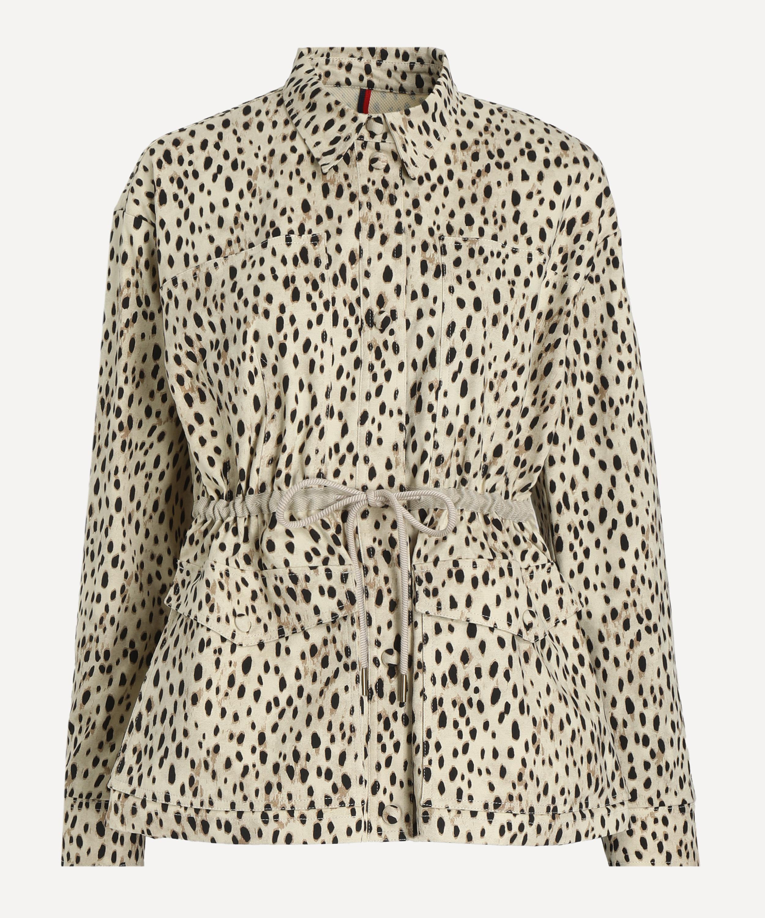 Moncler - Saulon Leopard Print Canvas jacket