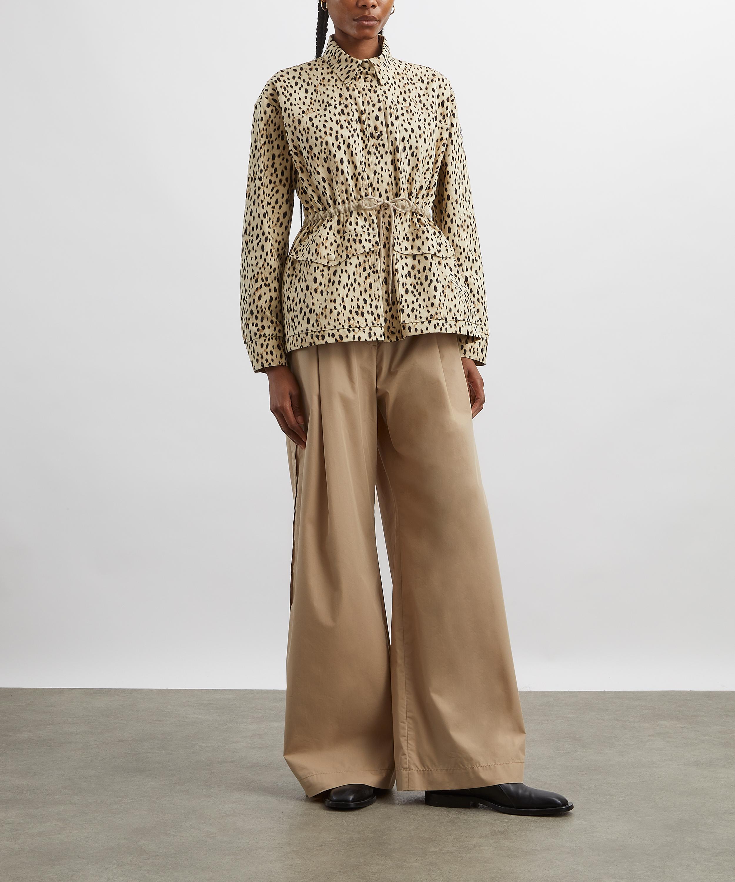 Moncler - Saulon Leopard Print Canvas jacket image number 1