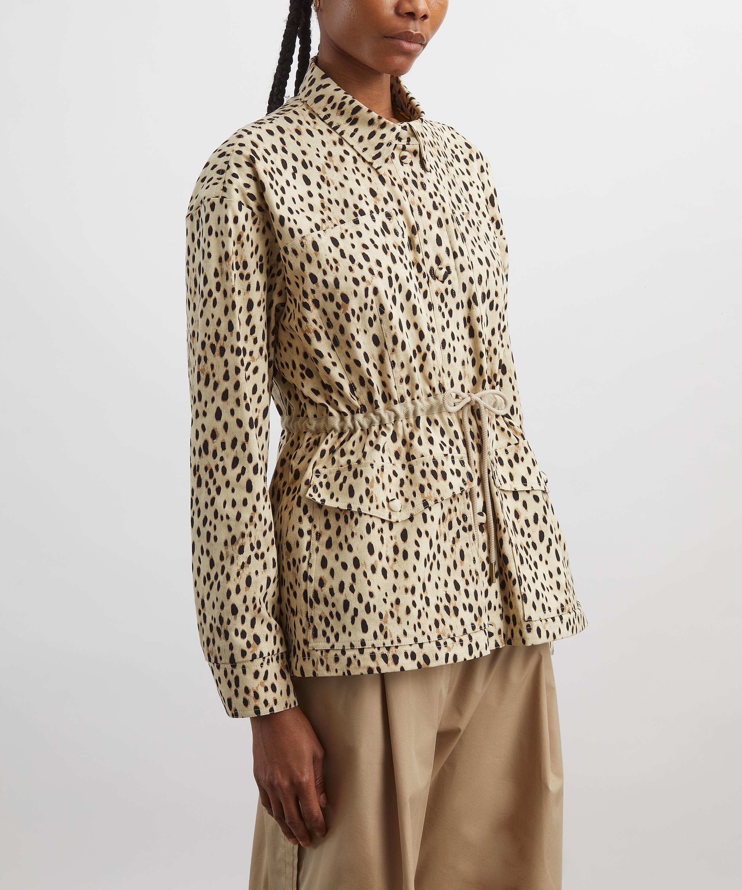 Moncler - Saulon Leopard Print Canvas jacket image number 2