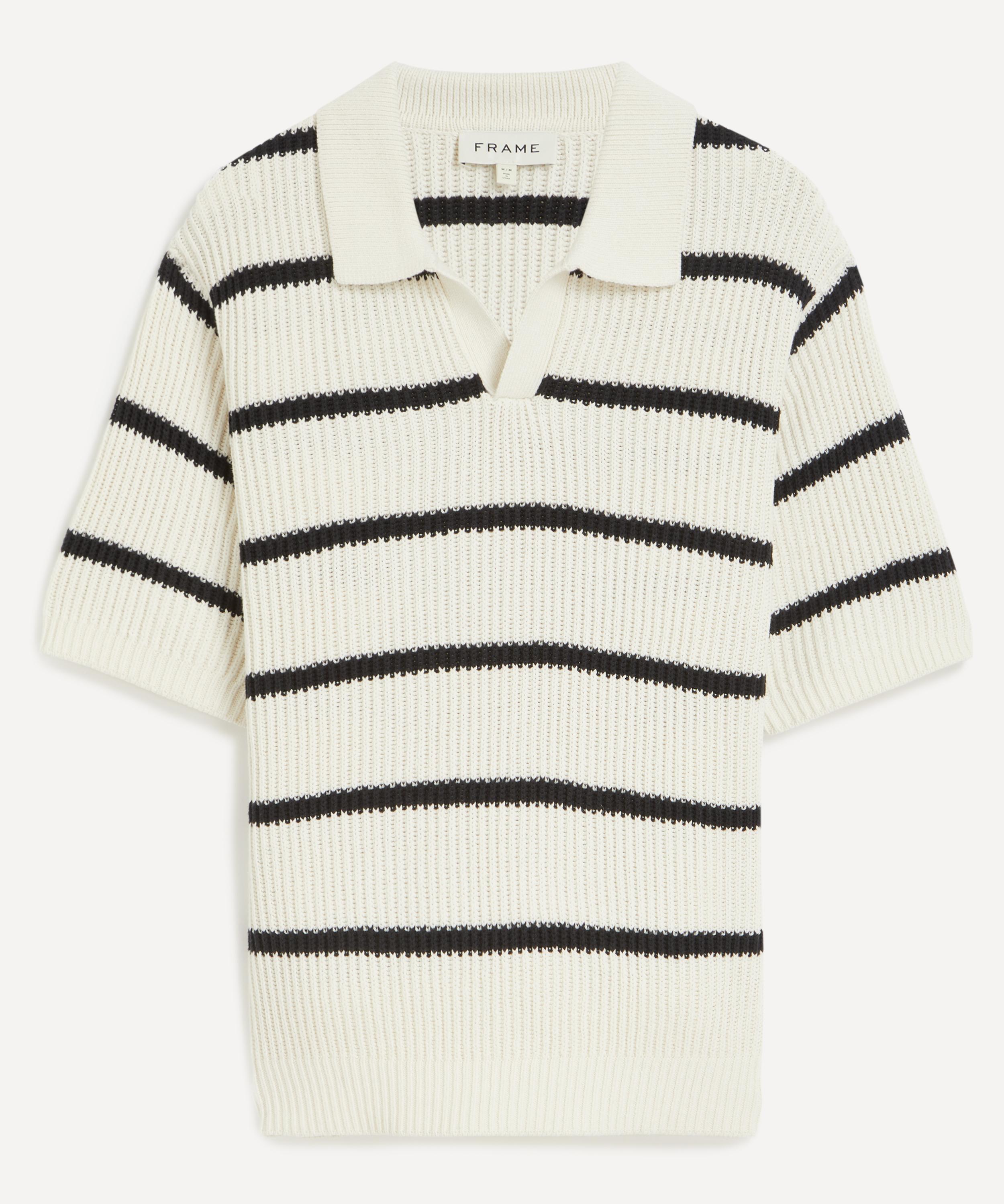 Frame - Striped Polo Sweater