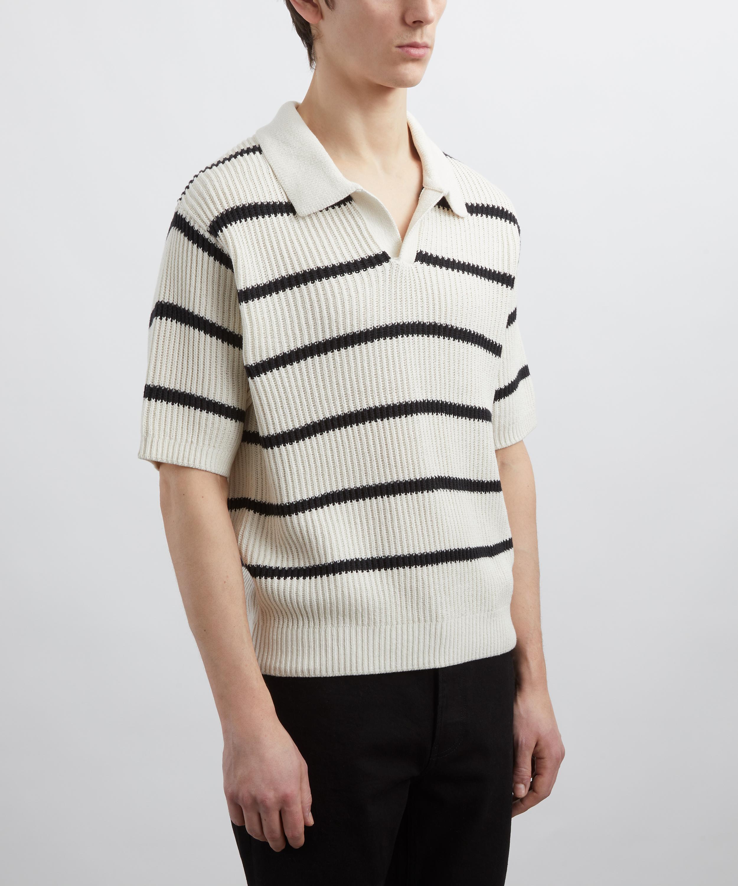 Frame - Striped Polo Sweater image number 2