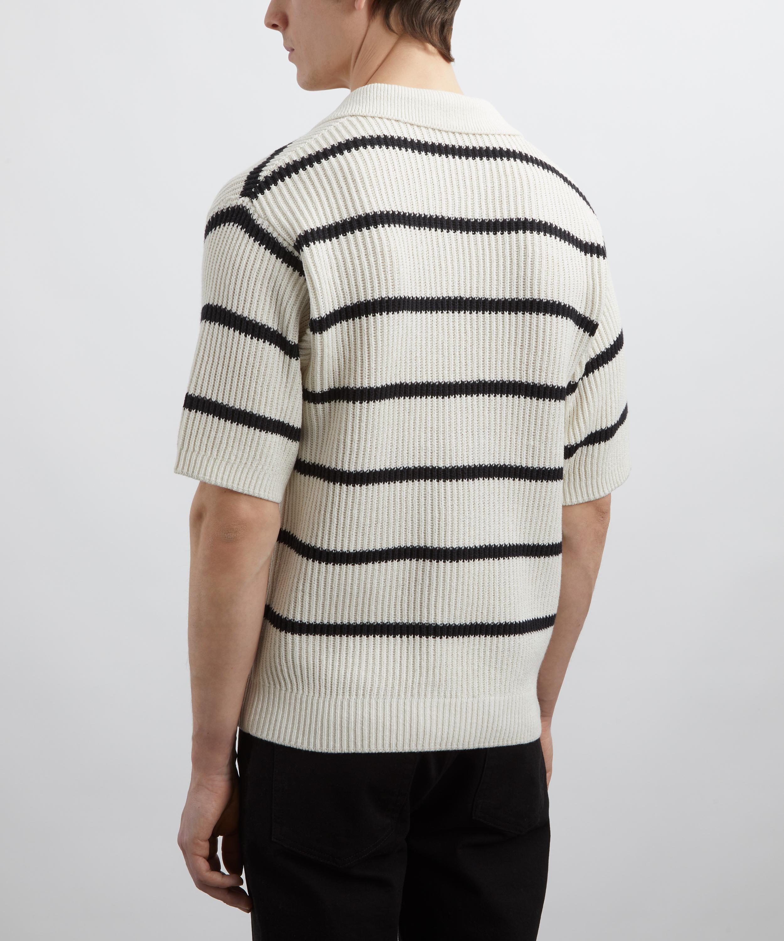 Frame - Striped Polo Sweater image number 3