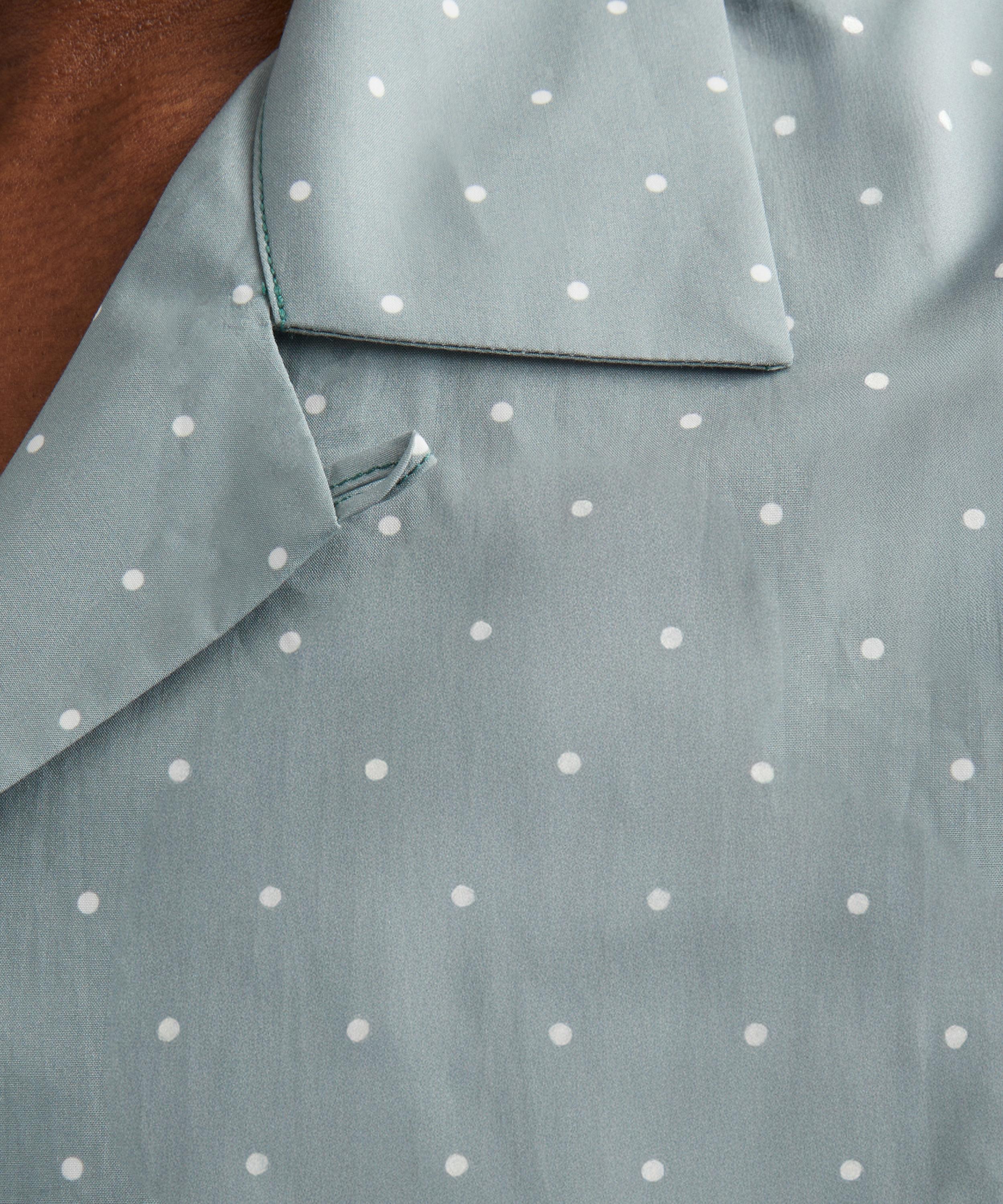 Paul Smith - Green Polkadot Short-Sleeve Cotton Shirt image number 4