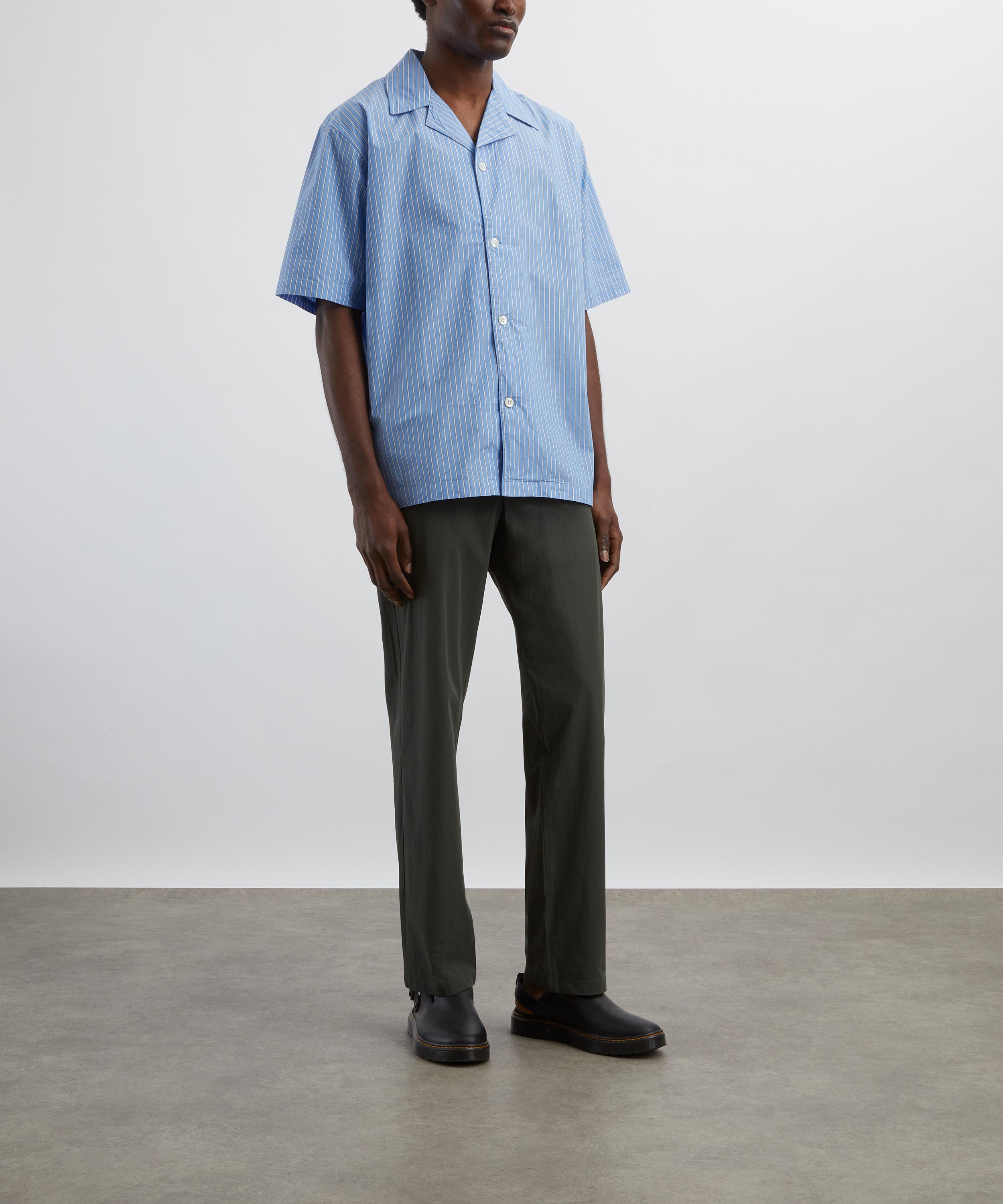Norse Projects - Mads Poplin Stripe Short-Sleeve Shirt image number 1