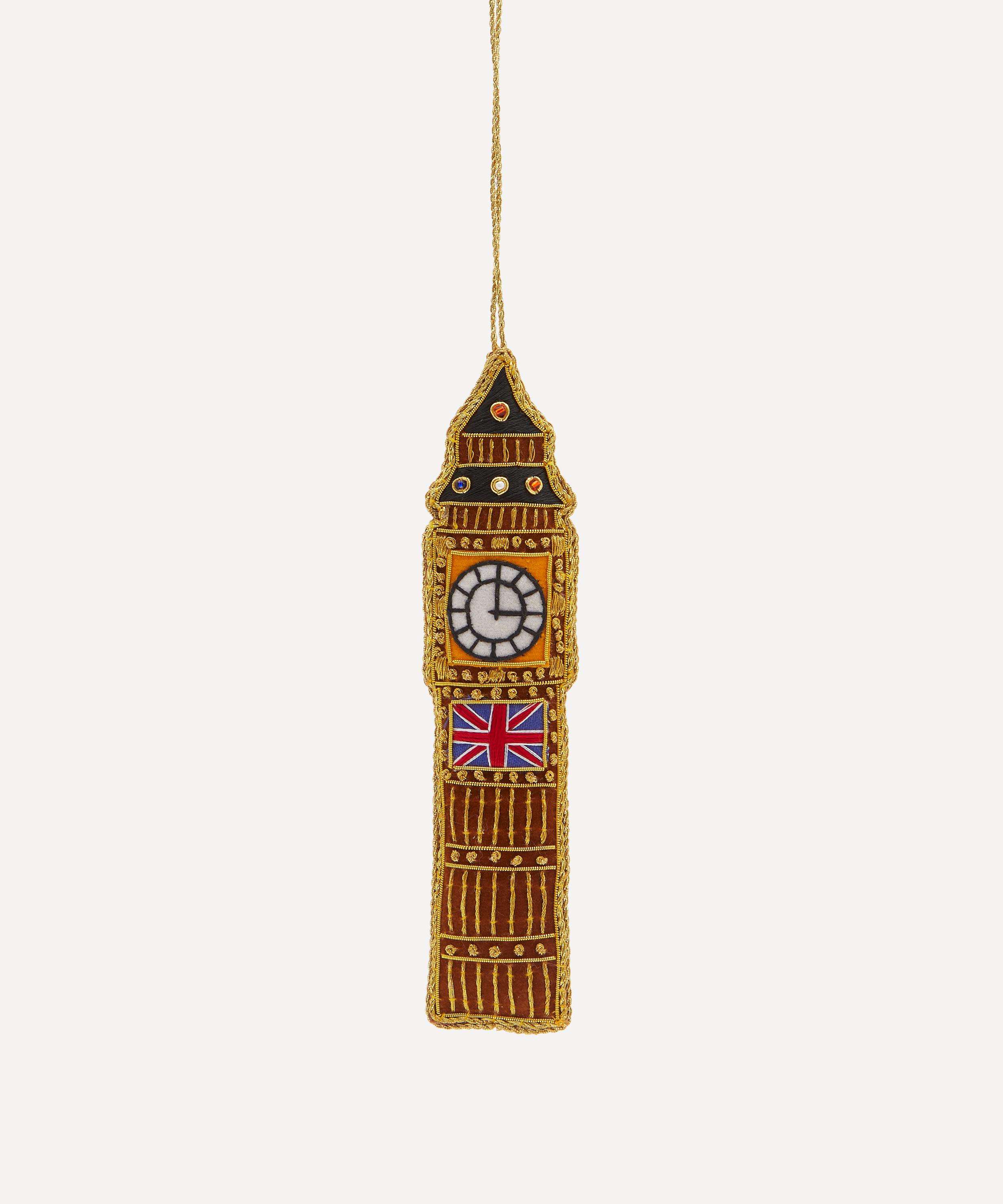 Christmas - London Big Ben Velvet Ornament image number 0