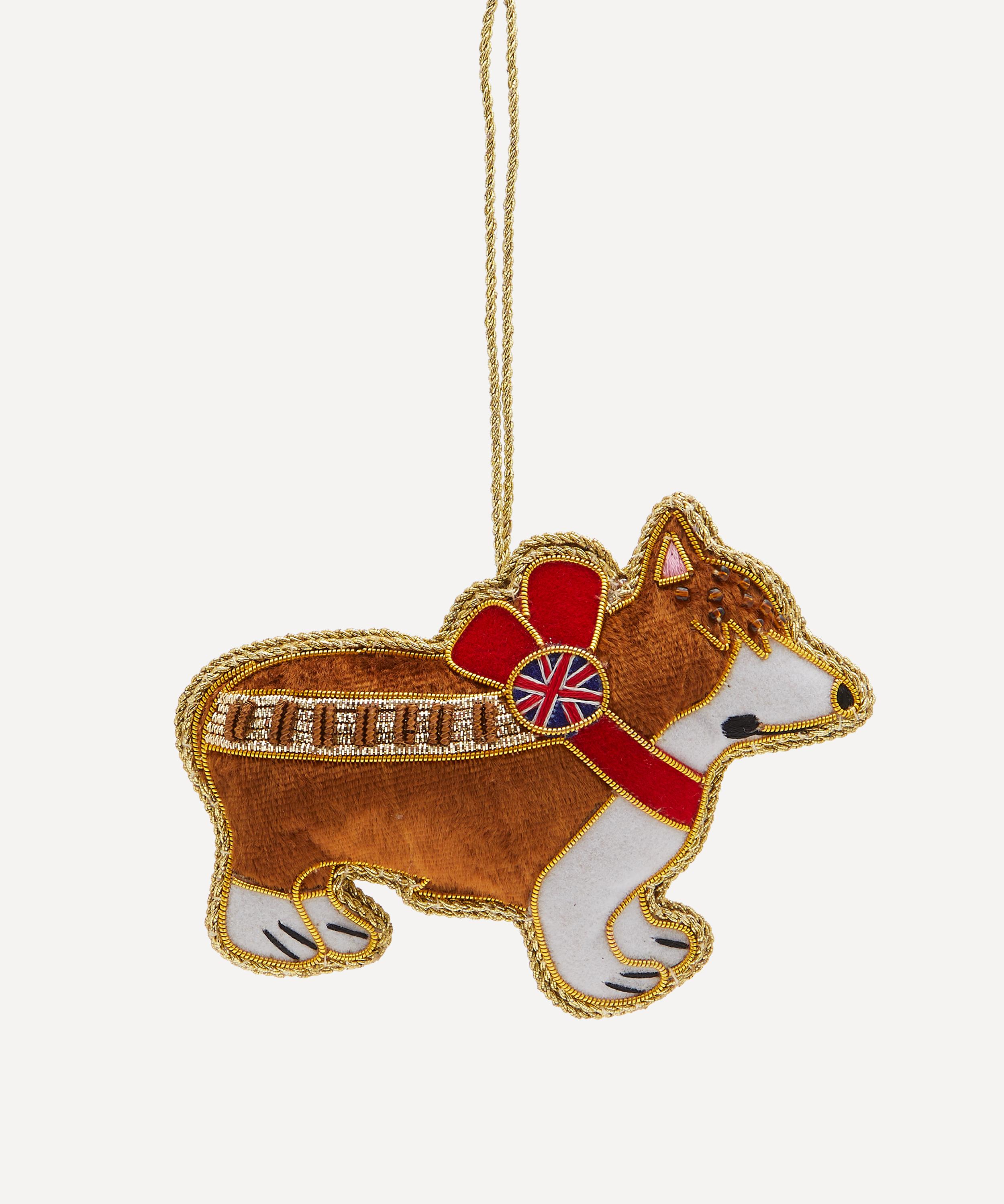 Christmas - Corgi Dog Velvet Ornament image number 0