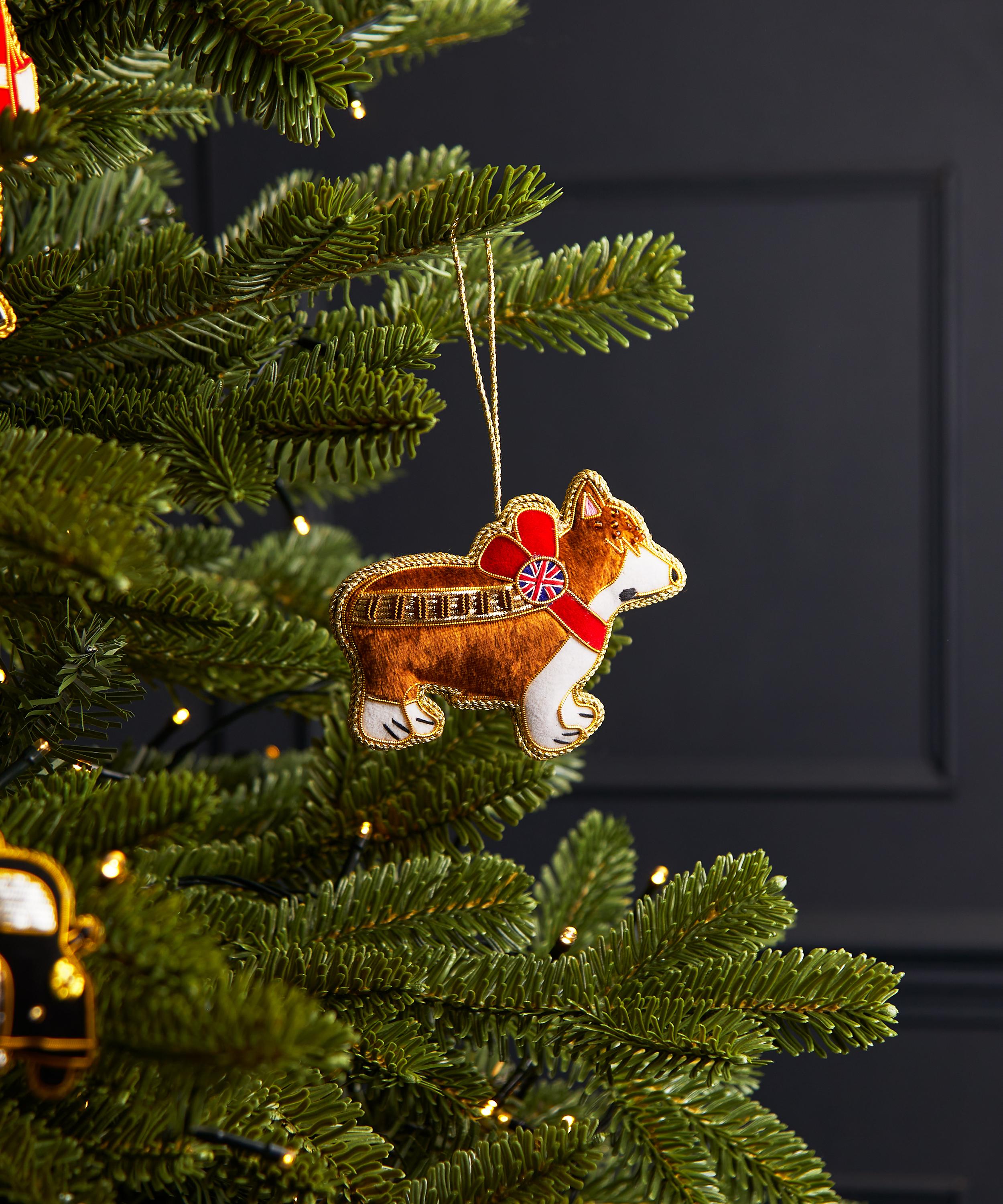Christmas - Corgi Dog Velvet Ornament image number 1