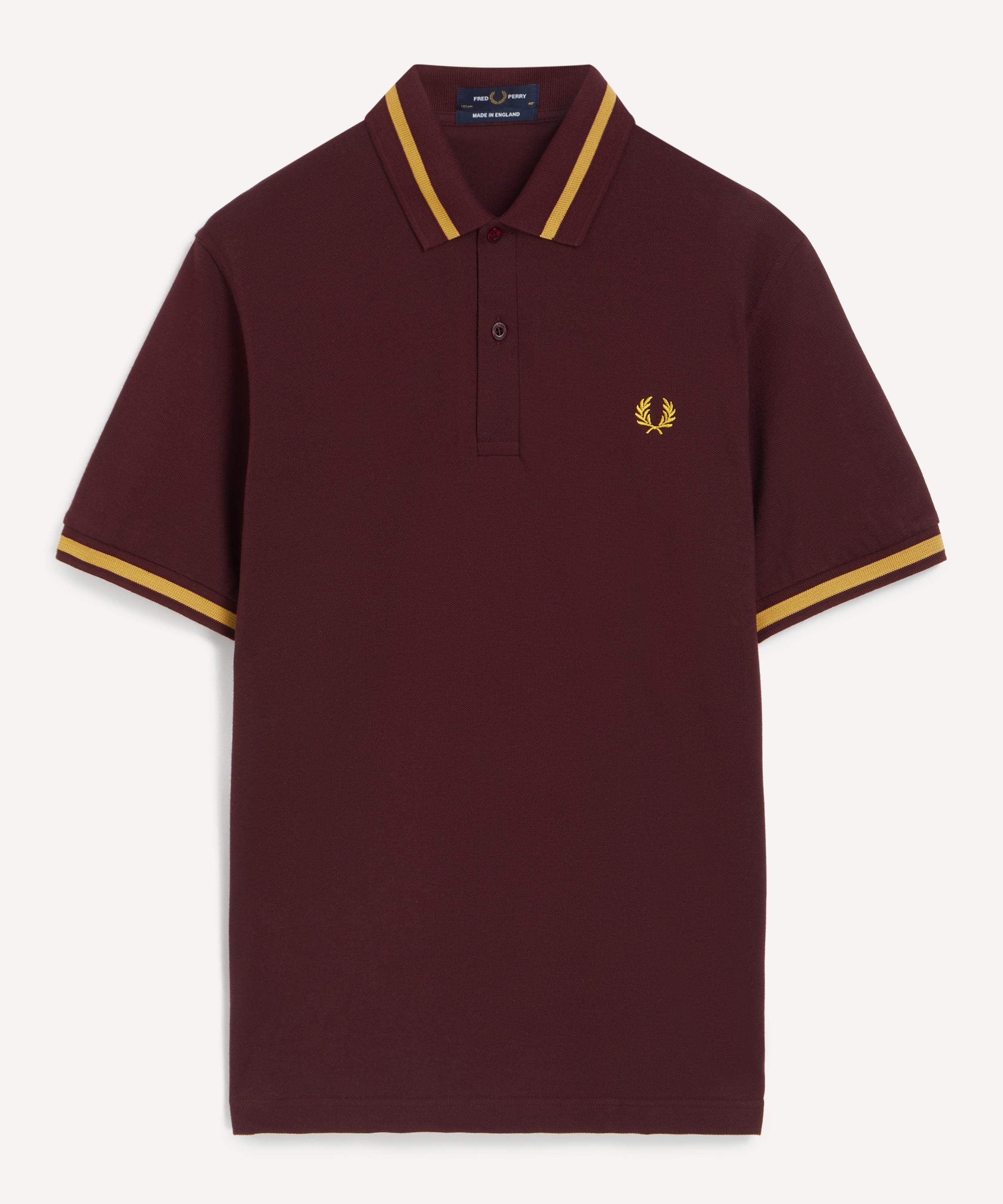 Fred Perry - Oxblood M12 Twin Tipped Polo Shirt