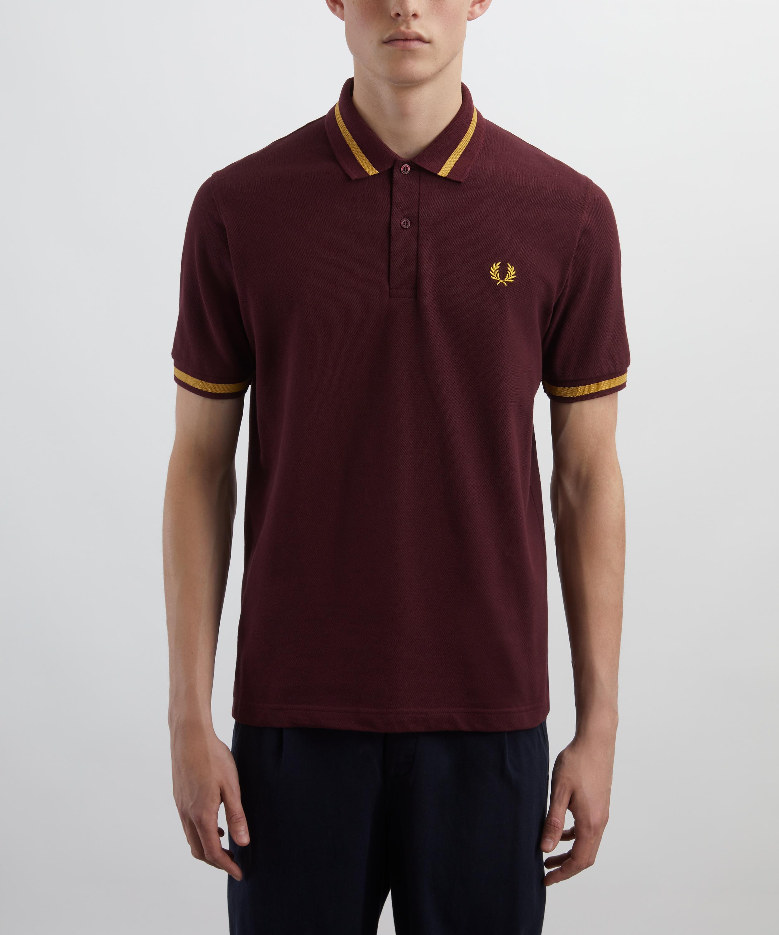 Fred Perry - Oxblood M12 Twin Tipped Polo Shirt image number 2