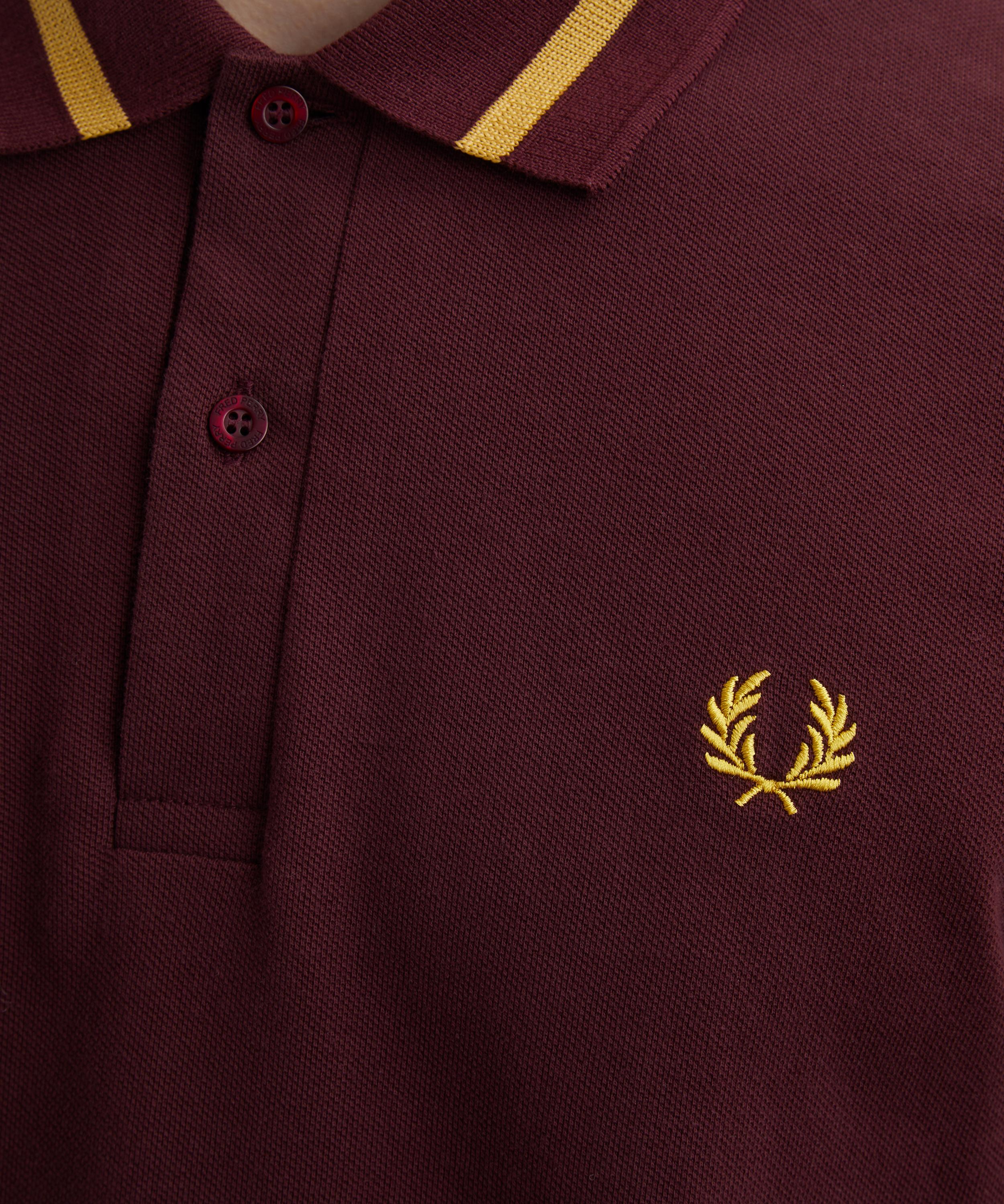 Fred Perry - Oxblood M12 Twin Tipped Polo Shirt image number 4