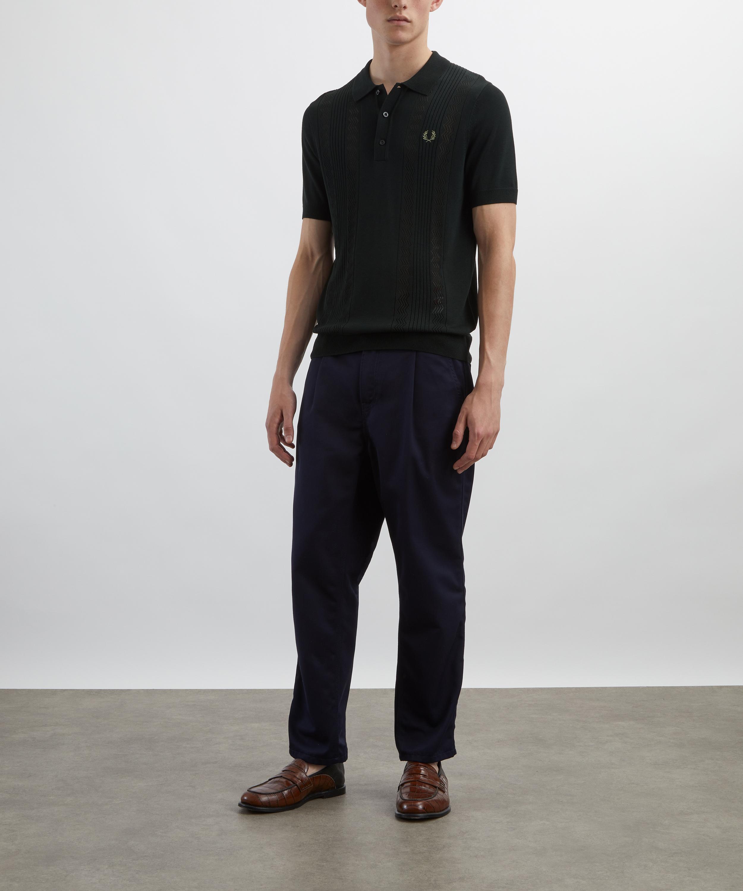 Fred Perry - Pointelle Panel Knitted Shirt image number 1