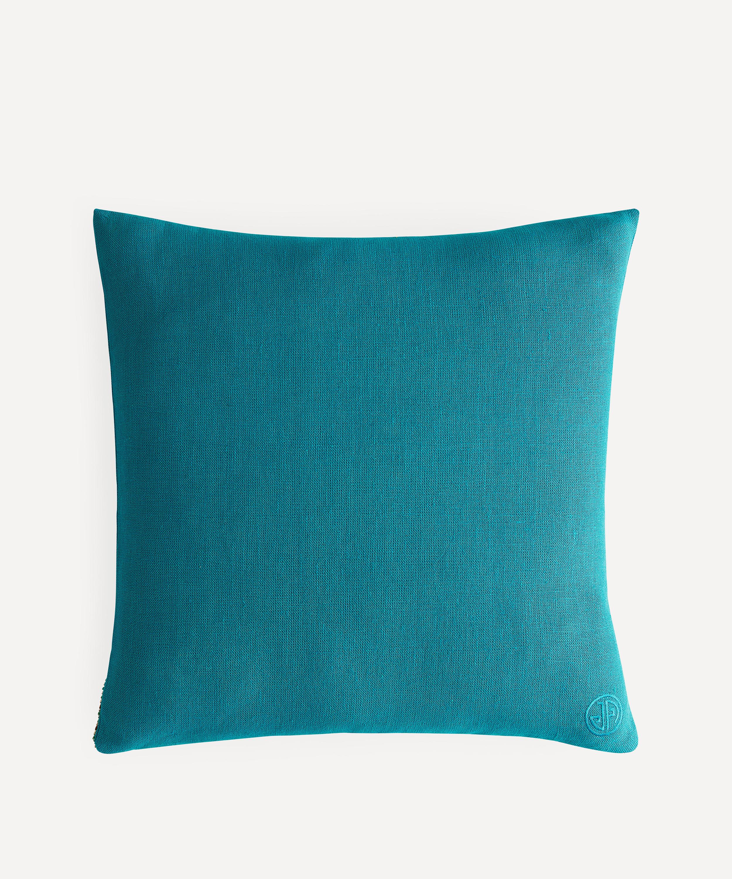 Jonathan Adler - Peacock Beaded Cushion image number 2
