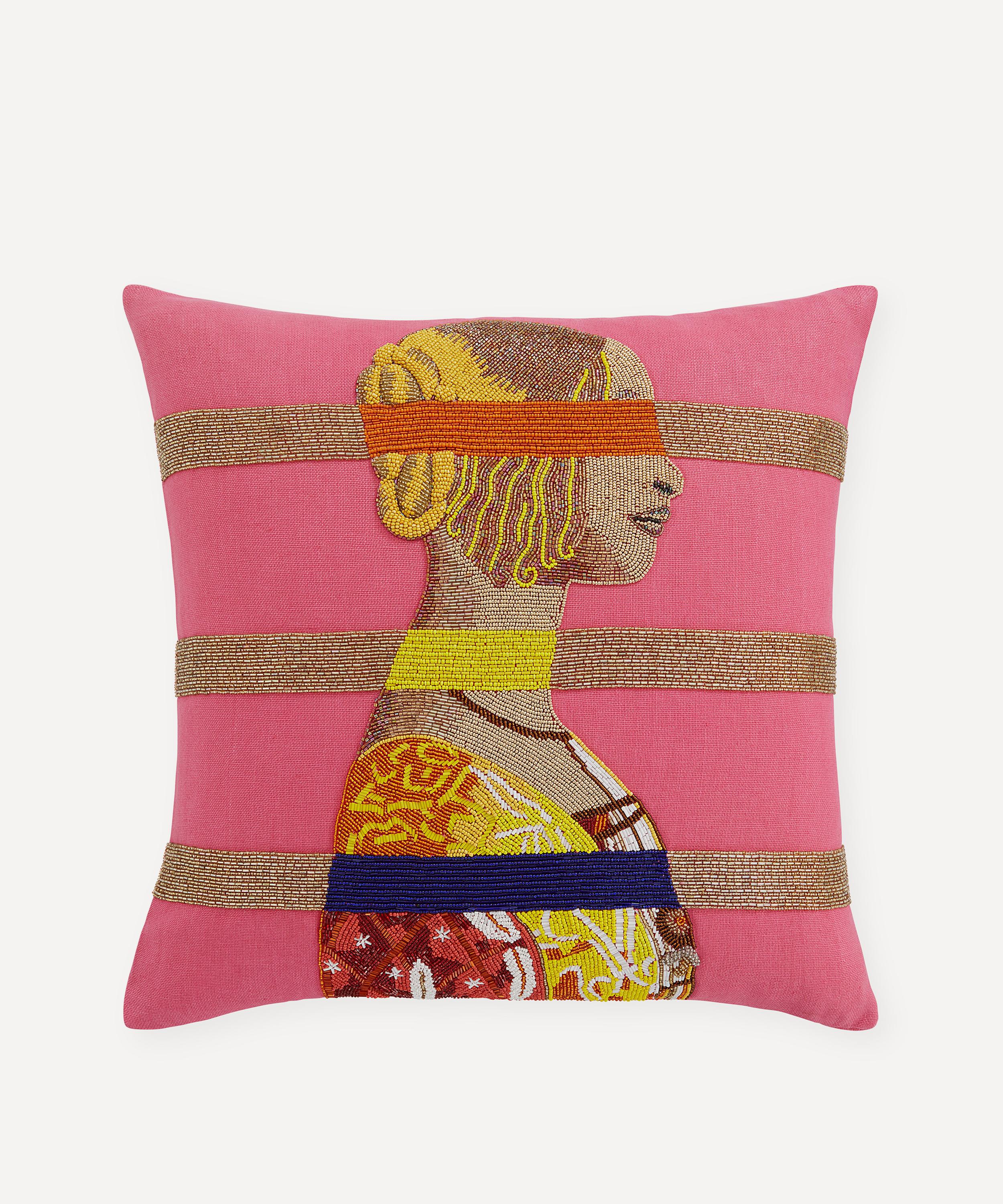 Jonathan Adler - Renaissance Bars Beaded Cushion image number 0
