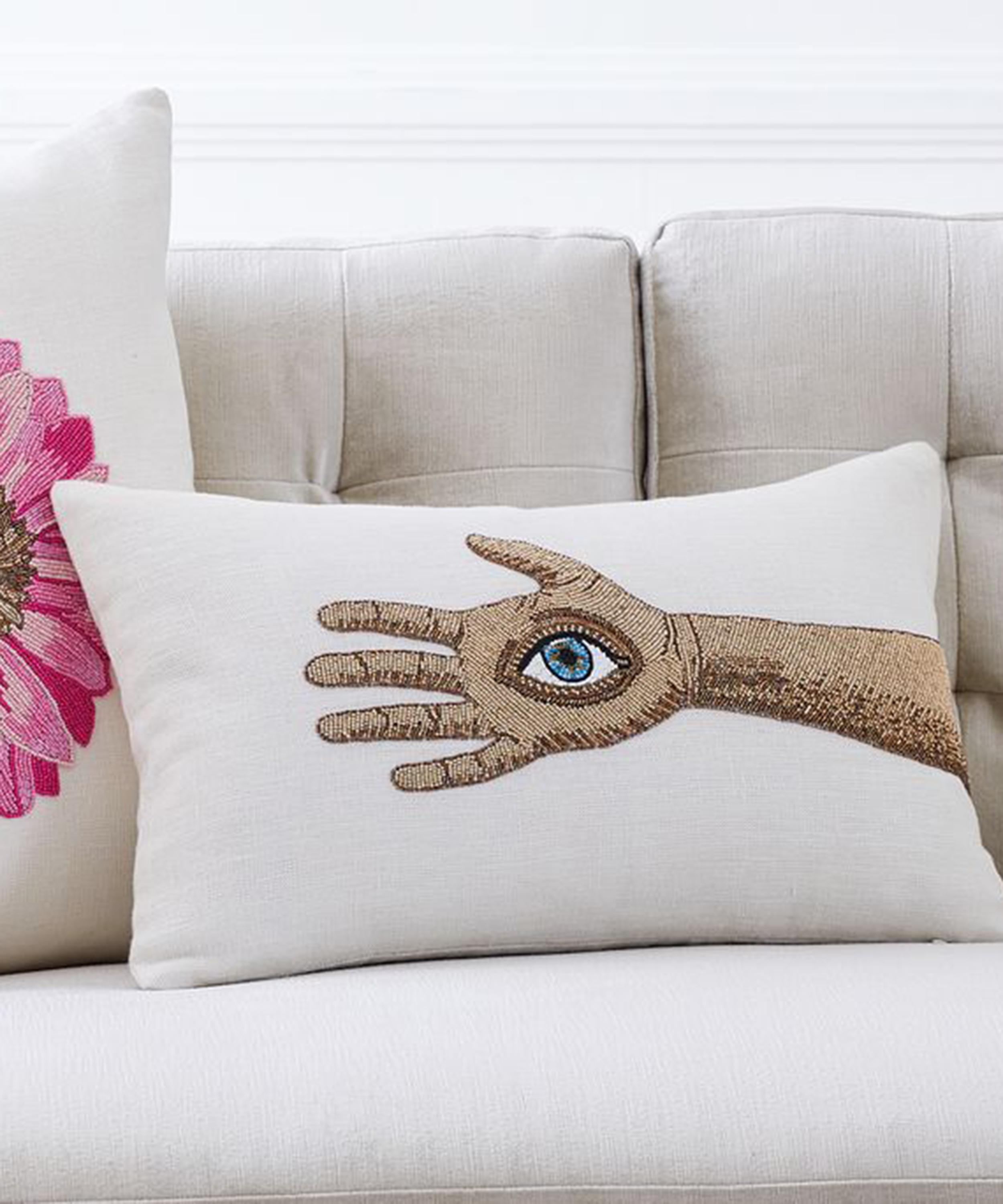 Jonathan Adler - Palmistry Beaded Cushion image number 1