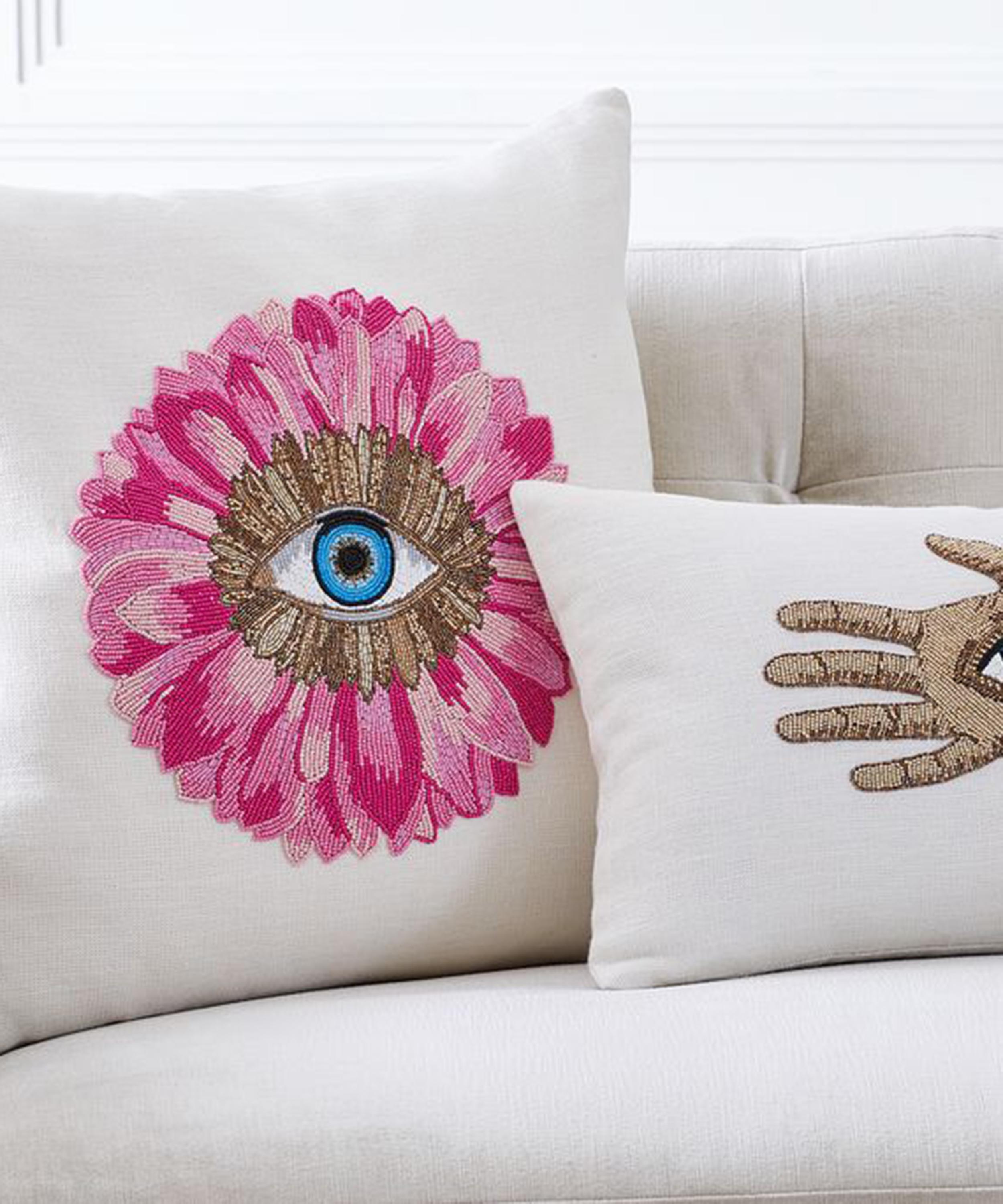 Jonathan Adler - Petals Beaded Cushion image number 1