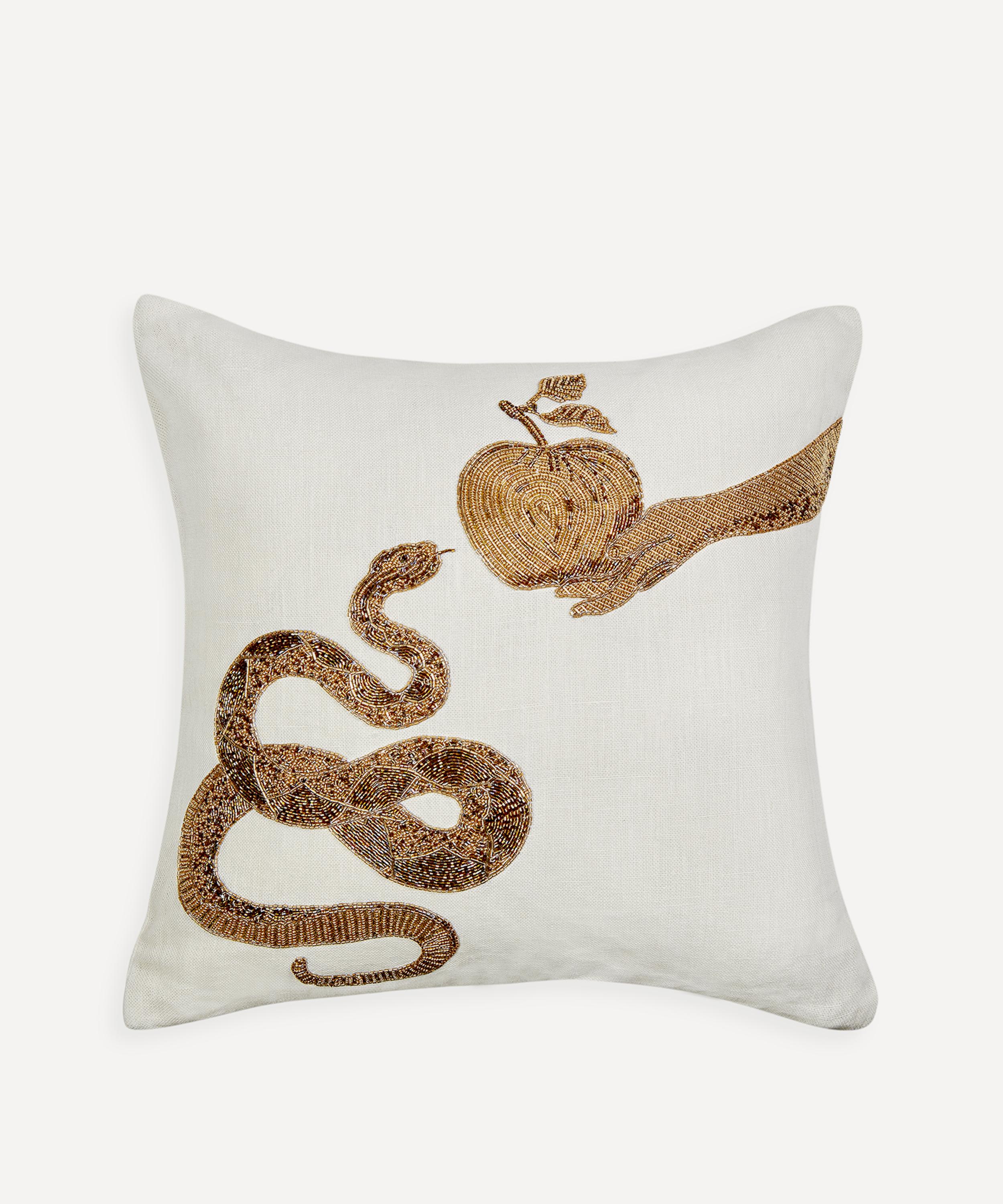 Jonathan Adler - Muse Snake Apple Cushion image number 0