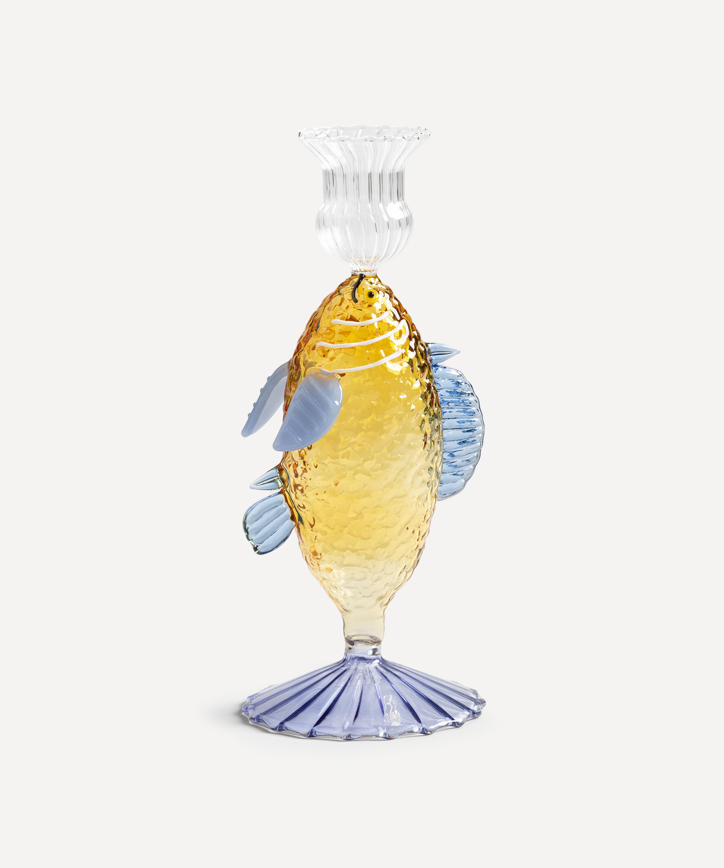 &Klevering - Glass Fish Candle Holder