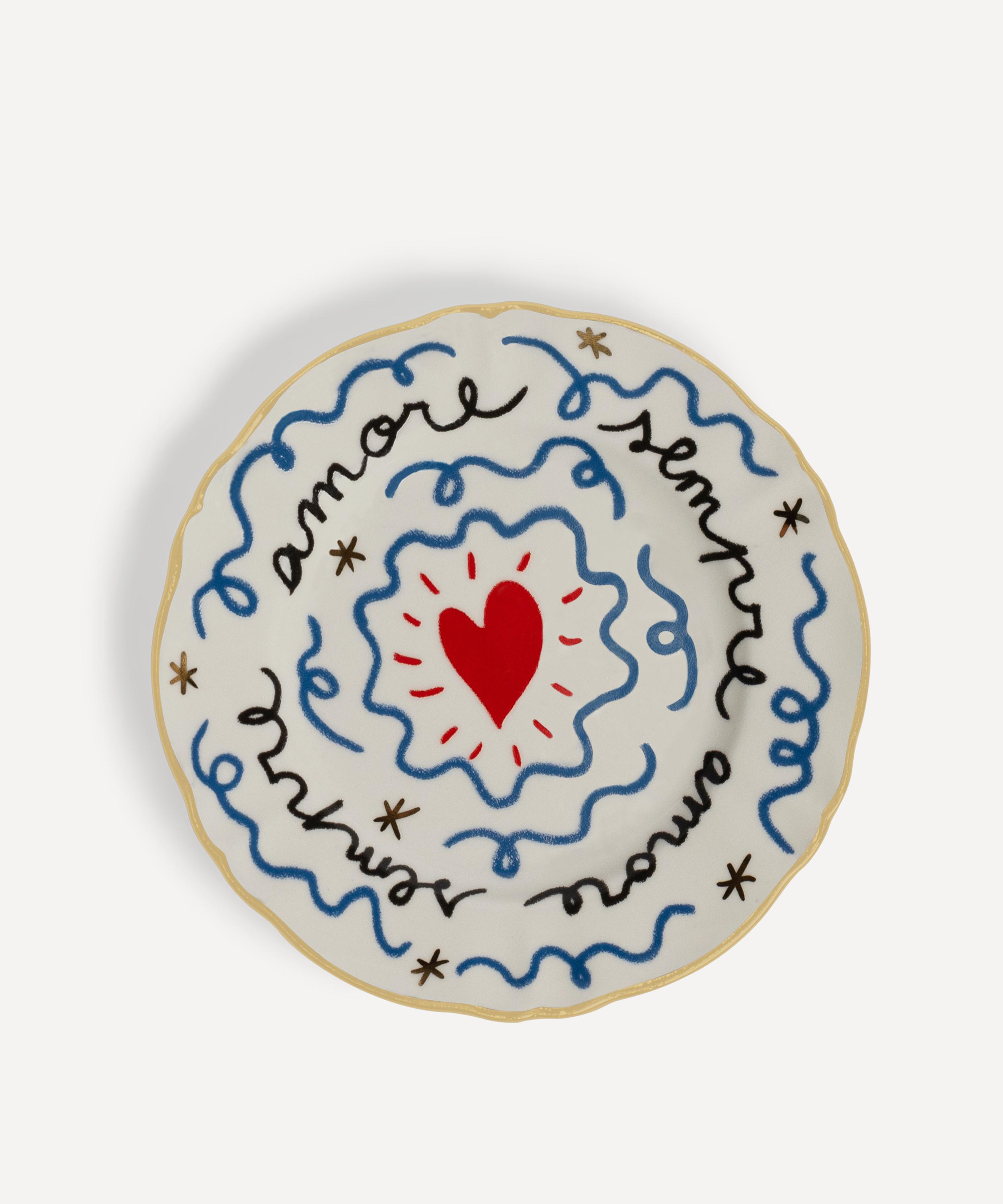 Bitossi - Cuore Porcelain Bread Plate