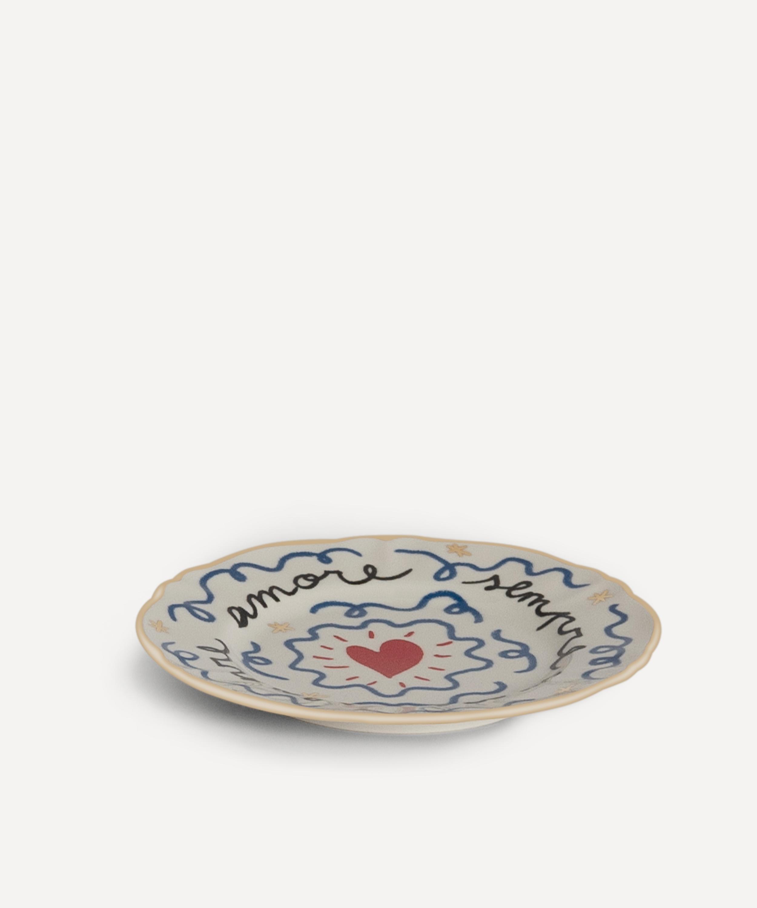 Bitossi - Cuore Porcelain Bread Plate image number 1