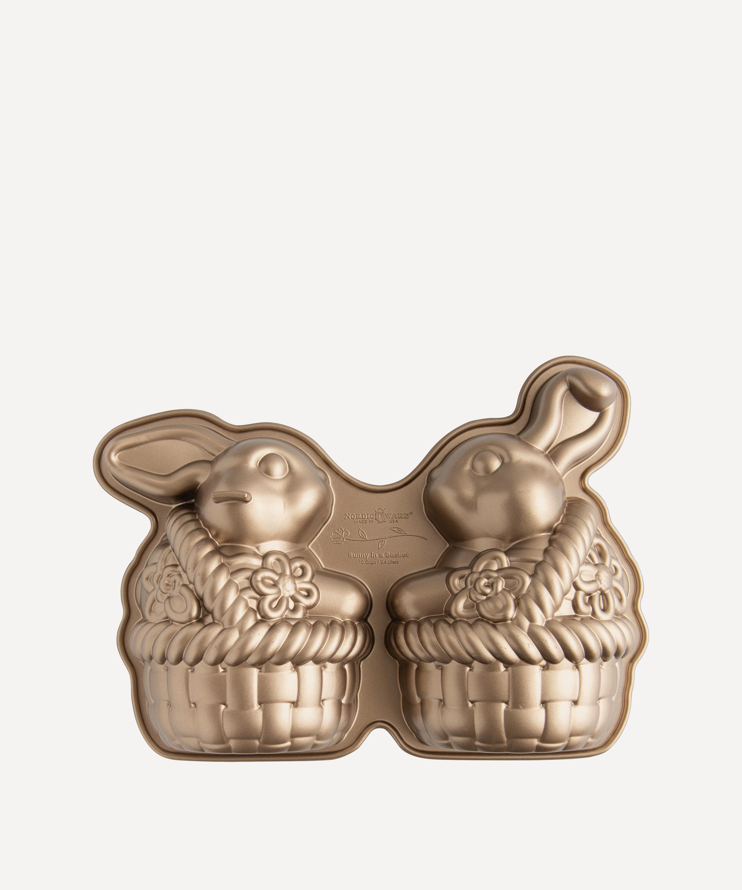 Nordic Ware - Toffee Bunny in a Basket 3D Cake Pan image number 0